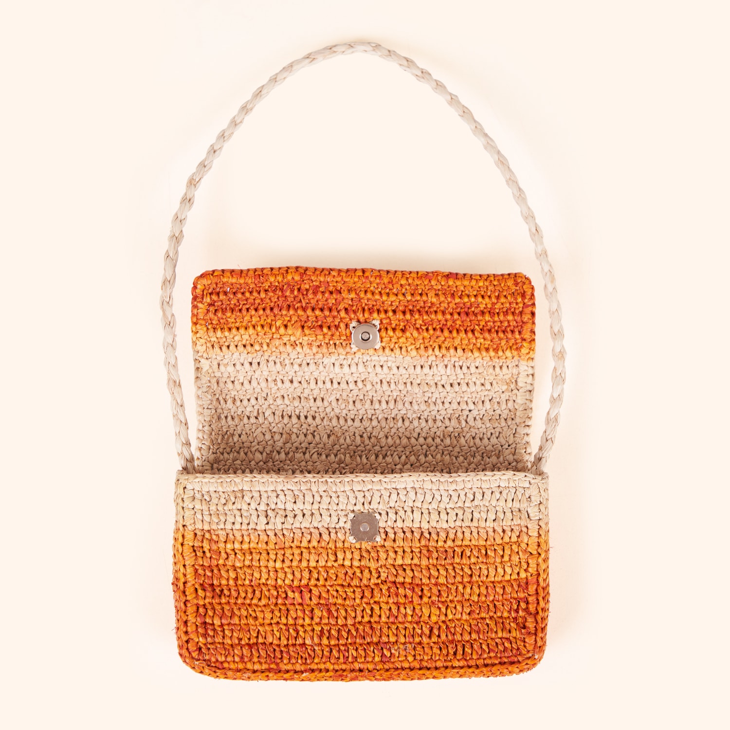 Sac baguette en raphia