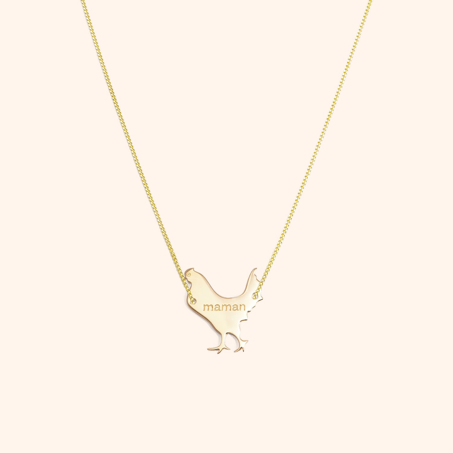 Collier maman poule