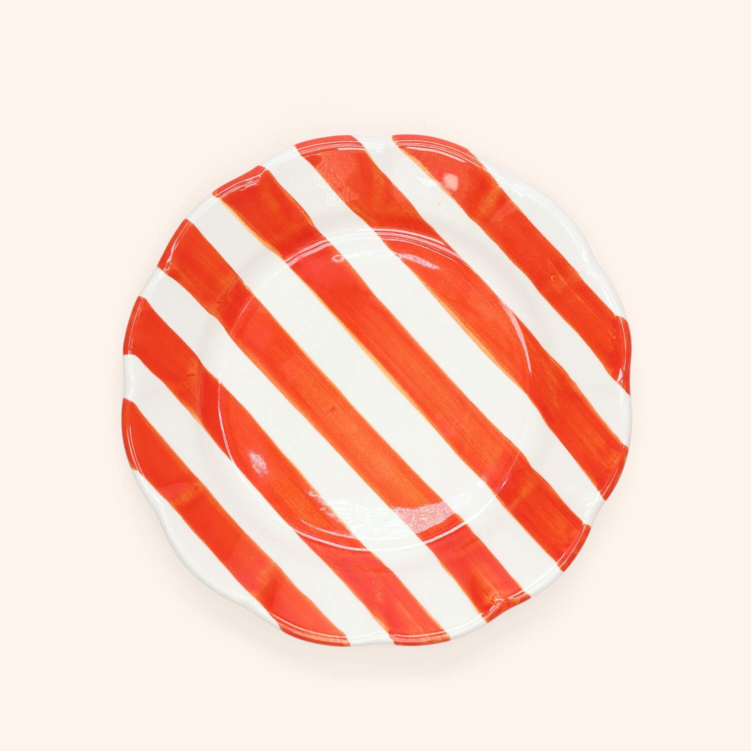 Assiette orange sanguine