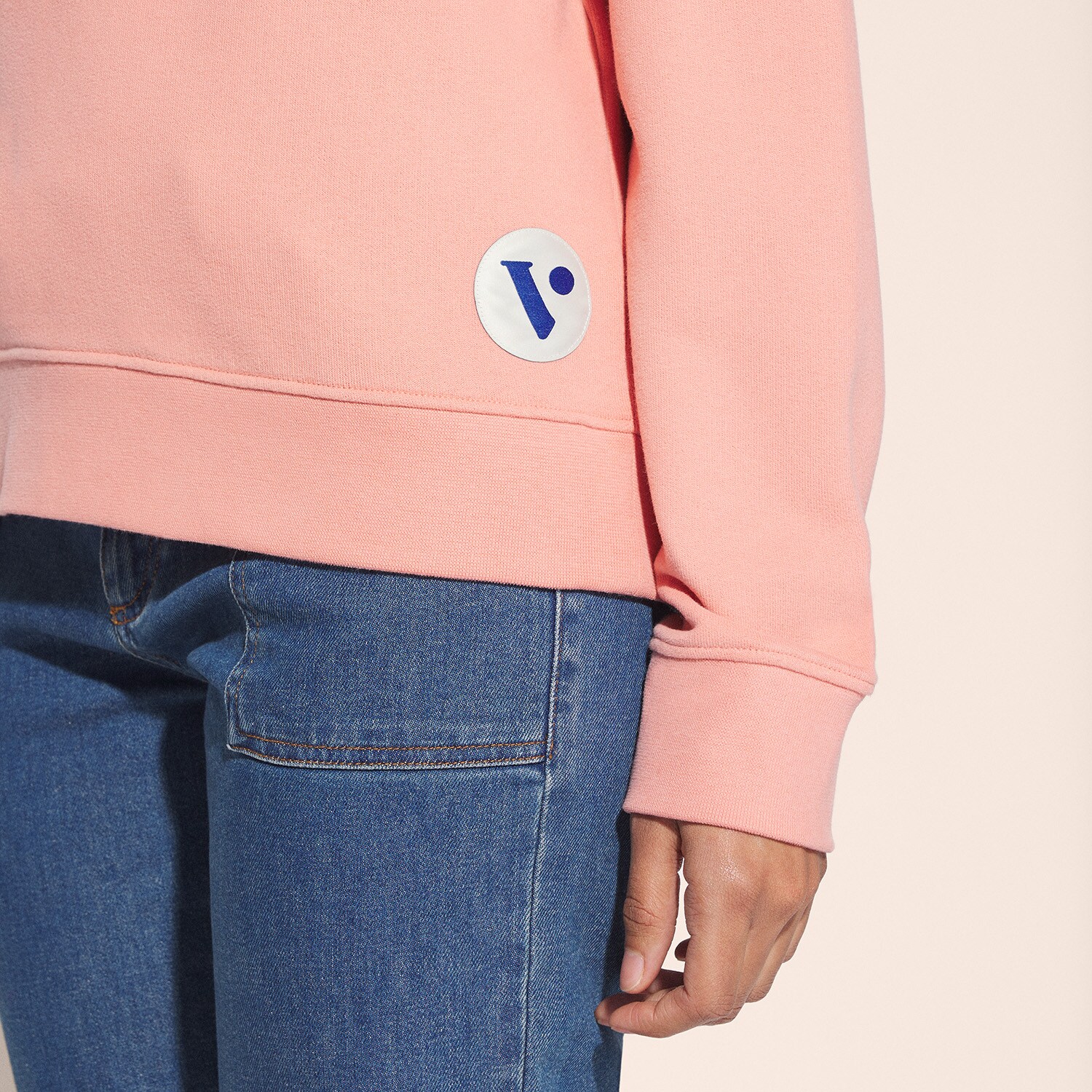 Sweat L'imbécile Heureuse Corail Doux