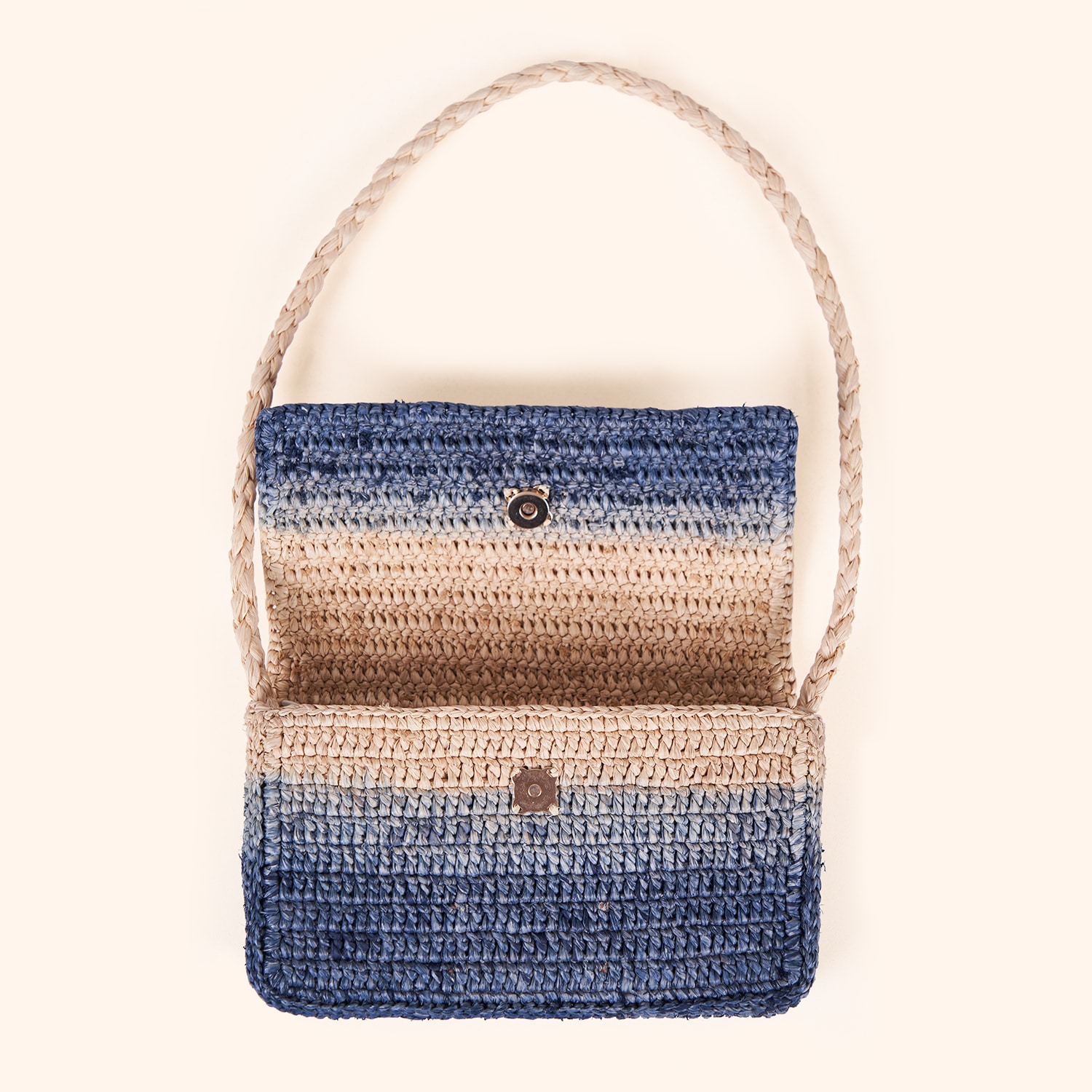Sac baguette en raphia
