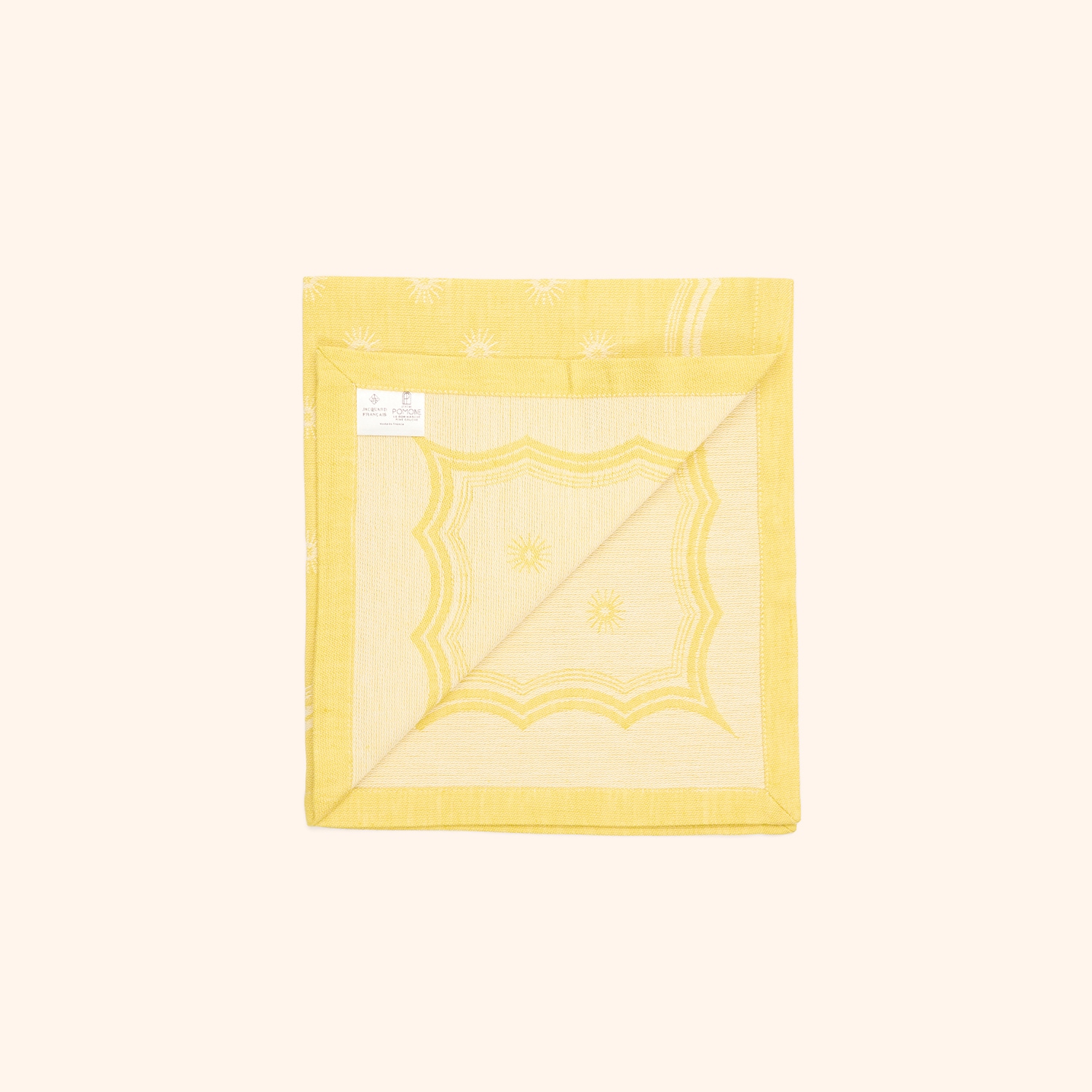 Serviette de table jaune