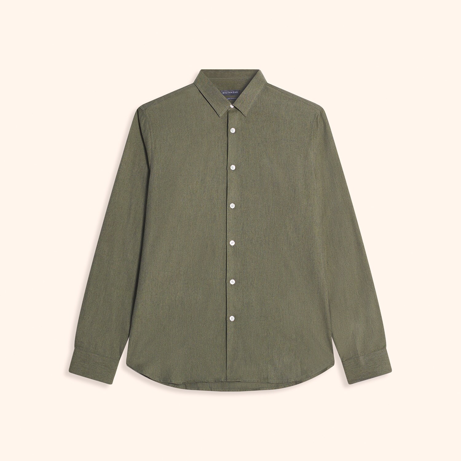 Chemise petit col pointes libres
