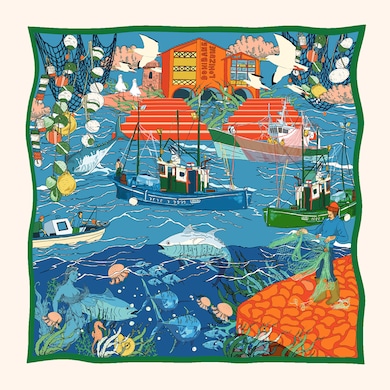 Foulard "Port de p&ecirc;che", , hi-res