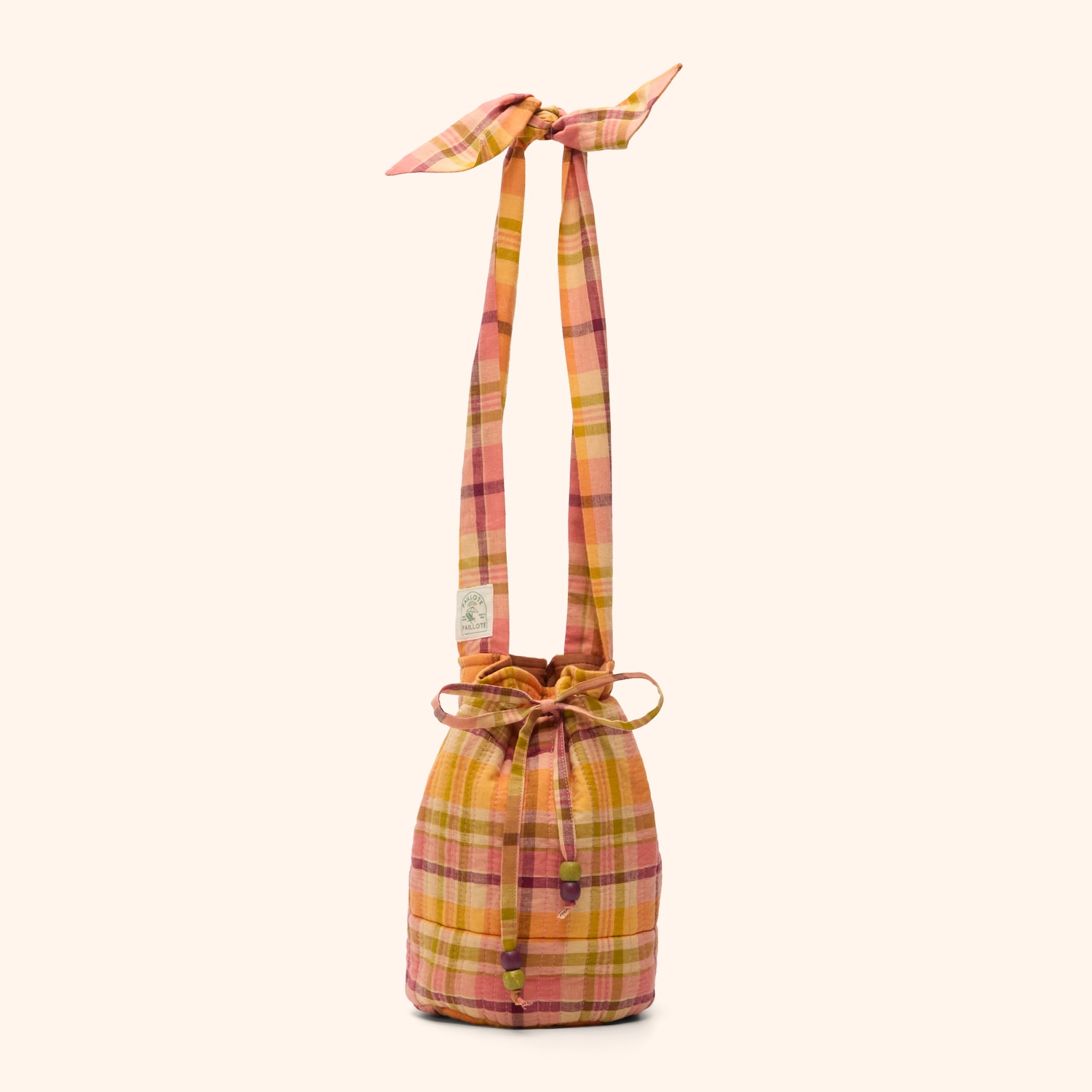 Petit sac seau tartan