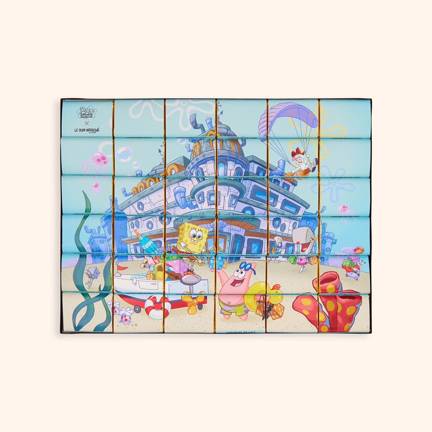 Tablette de chocolat au lait Bob L'éponge