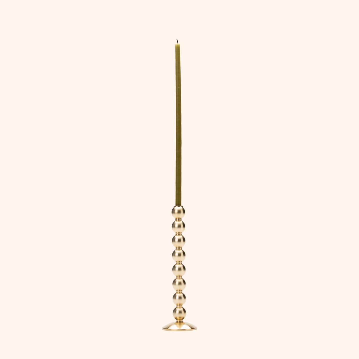 Bougeoir perles pour bougie fine