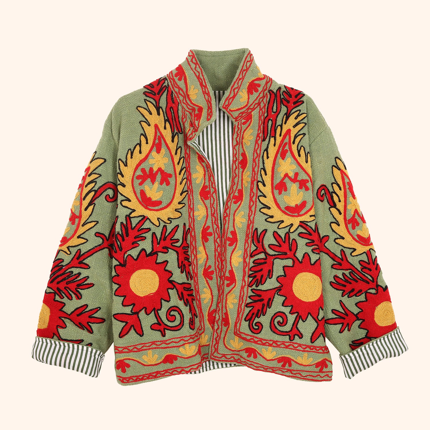 Veste Brod&eacute;e Flowers