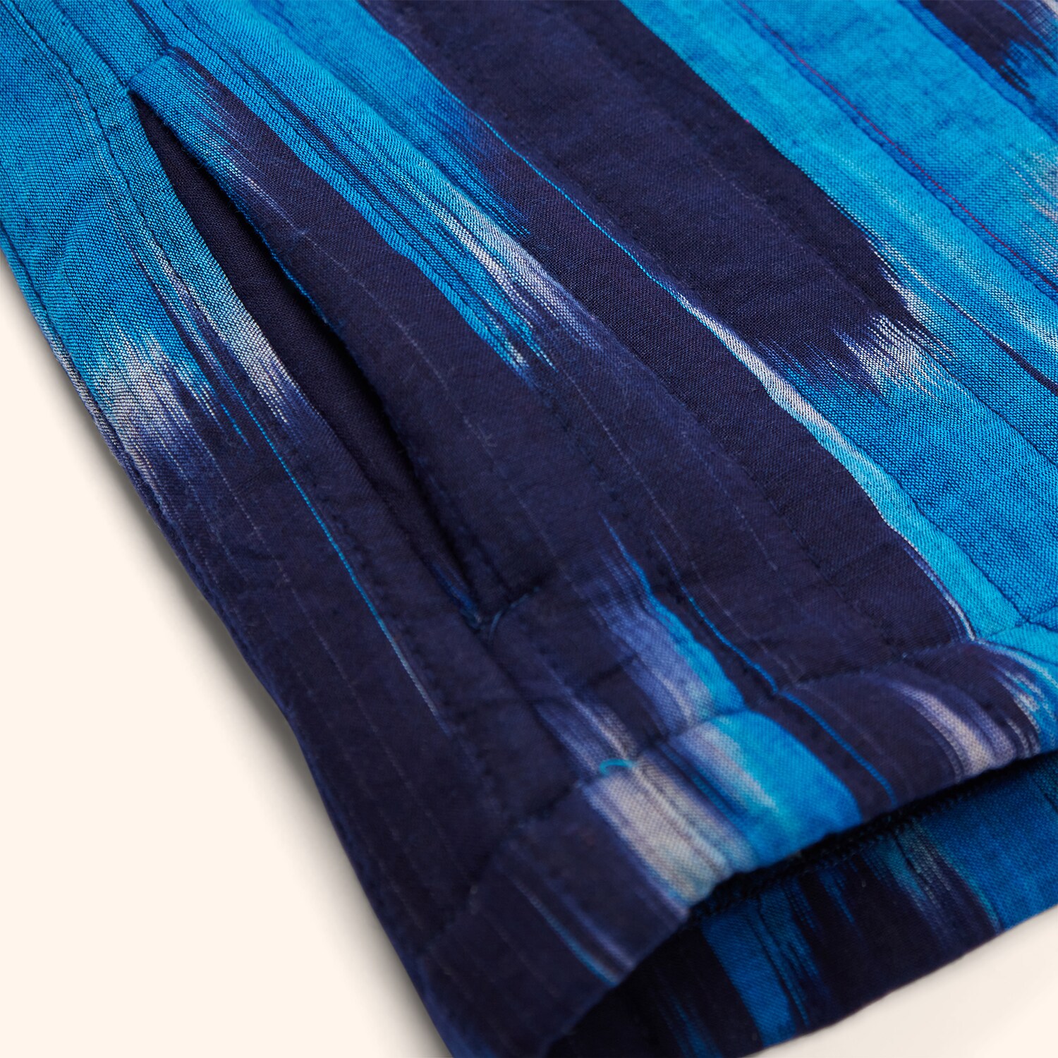 Veste sans manche Blue Ikat