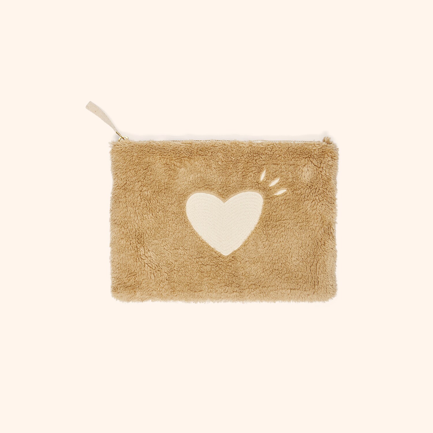 Pochette Cœur en moumoute