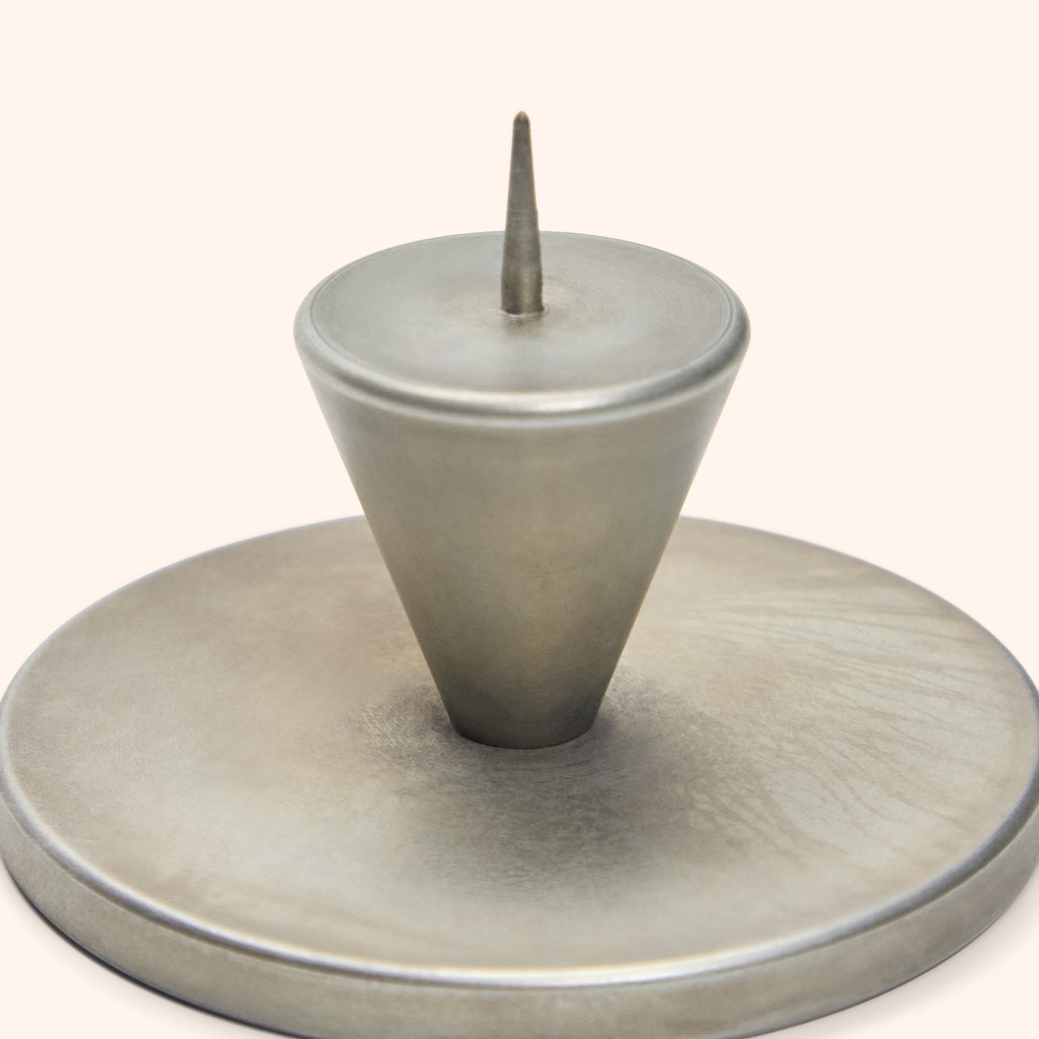 Petit bougeoir gris