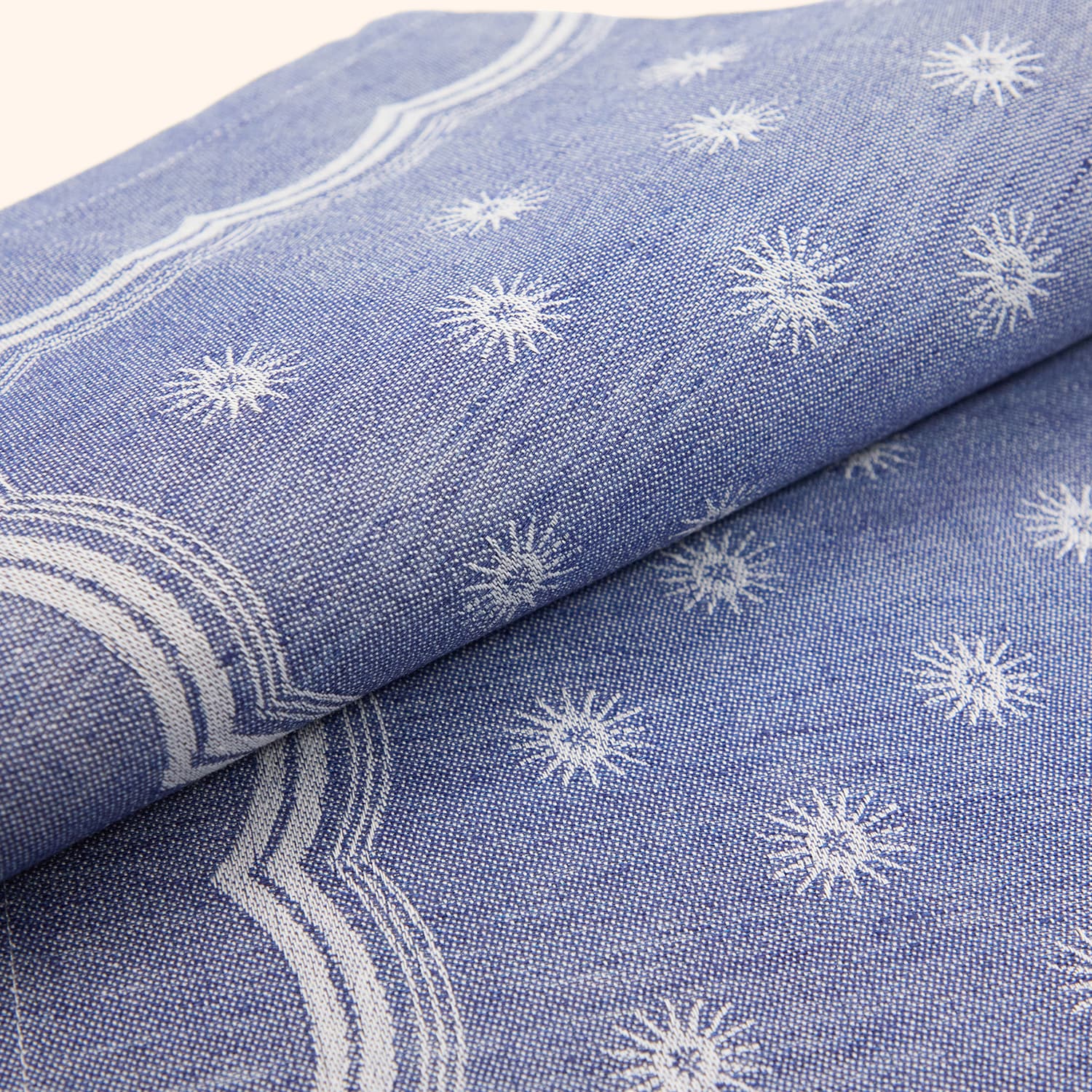 Serviette de table bleue