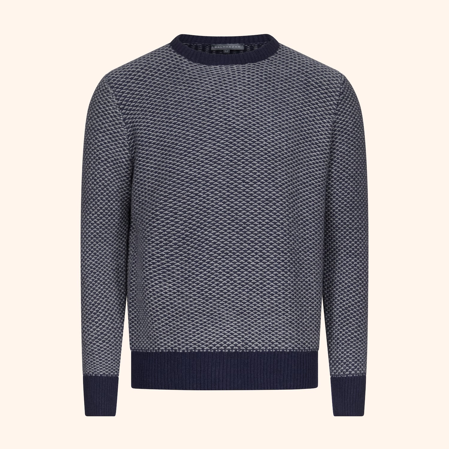 Pull ras-du-cou chiné