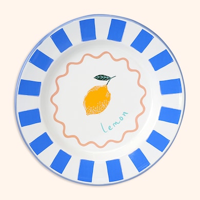 Assiette plate Citron, , hi-res