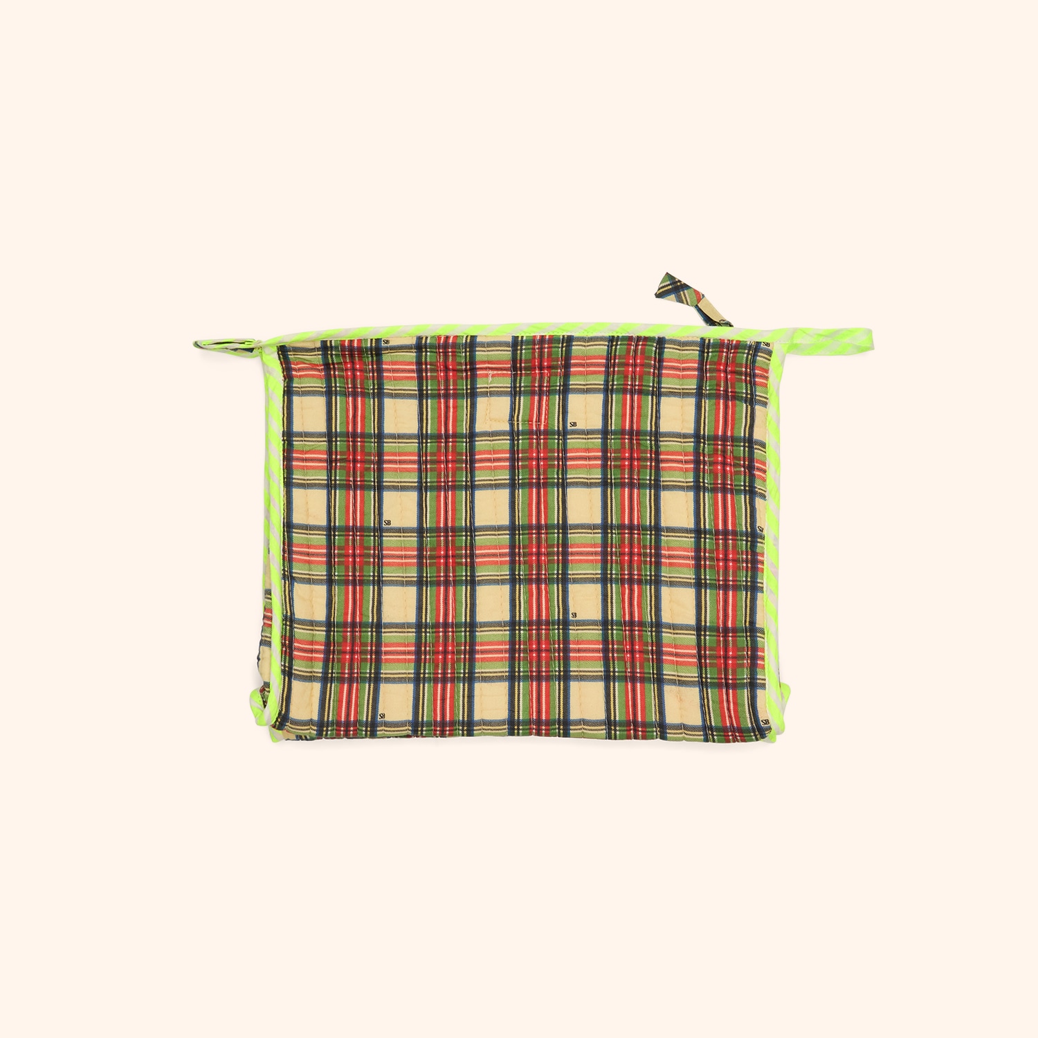 Wash bag fontana santa tartan