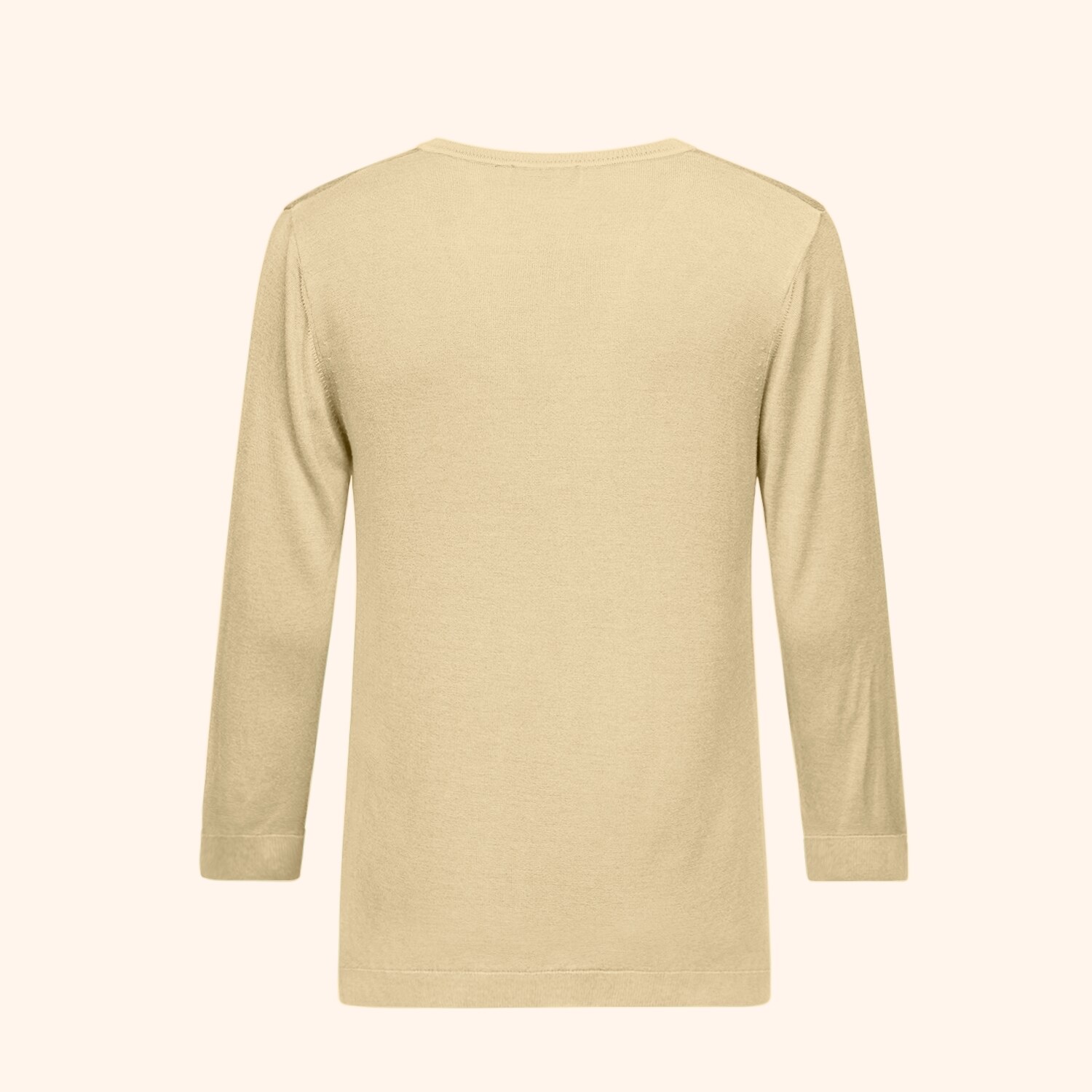 T-shirt col V manches 3/4