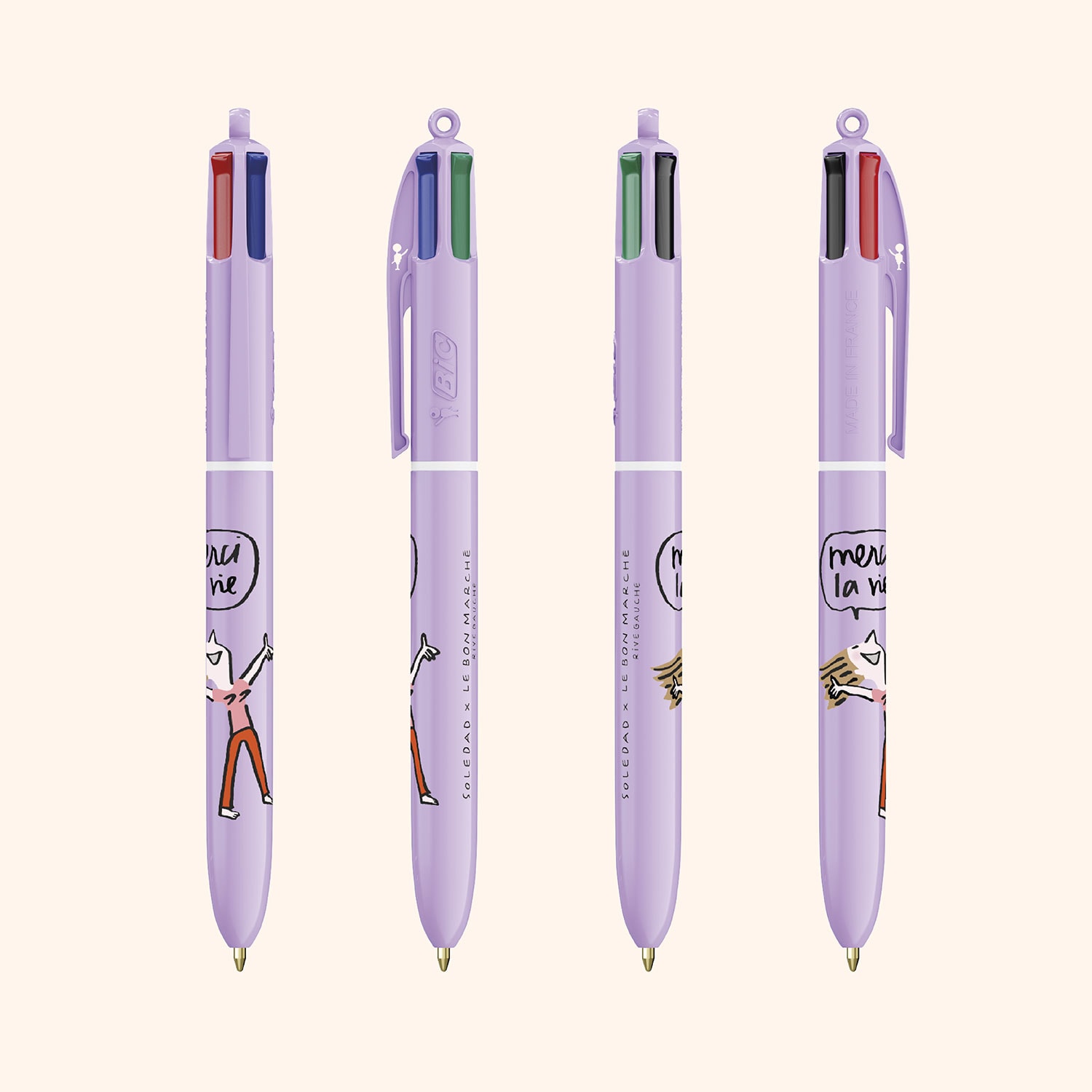 Stylo BIC SOLEDAD "Merci la vie"