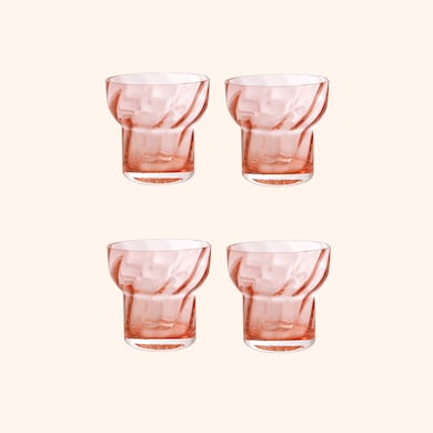 Set de 4 verres soufflés "Bouche Parasol", , hi-res