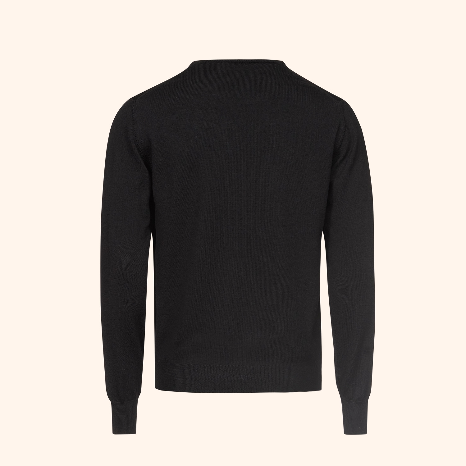 Pull col rond en laine merinos