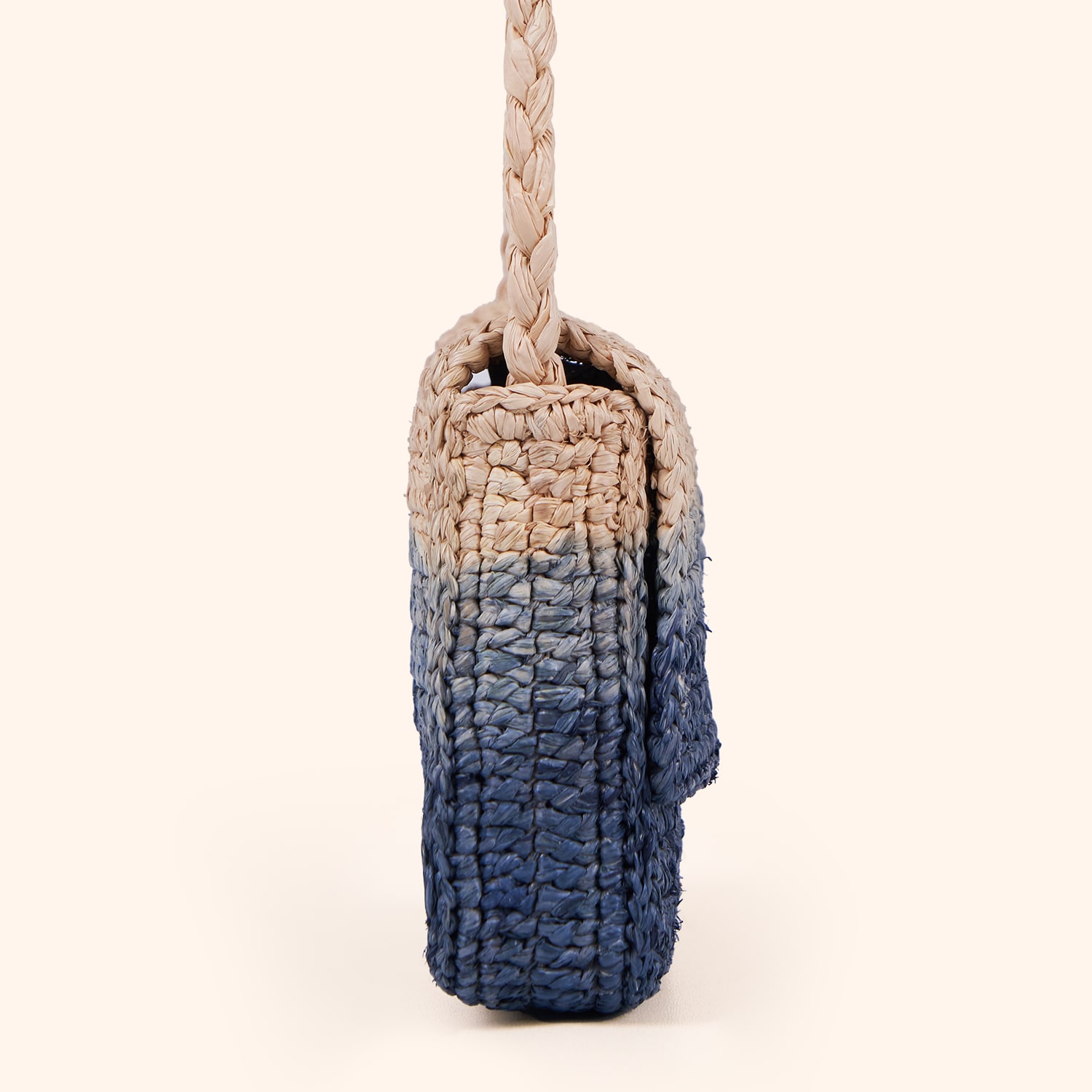 Sac baguette en raphia