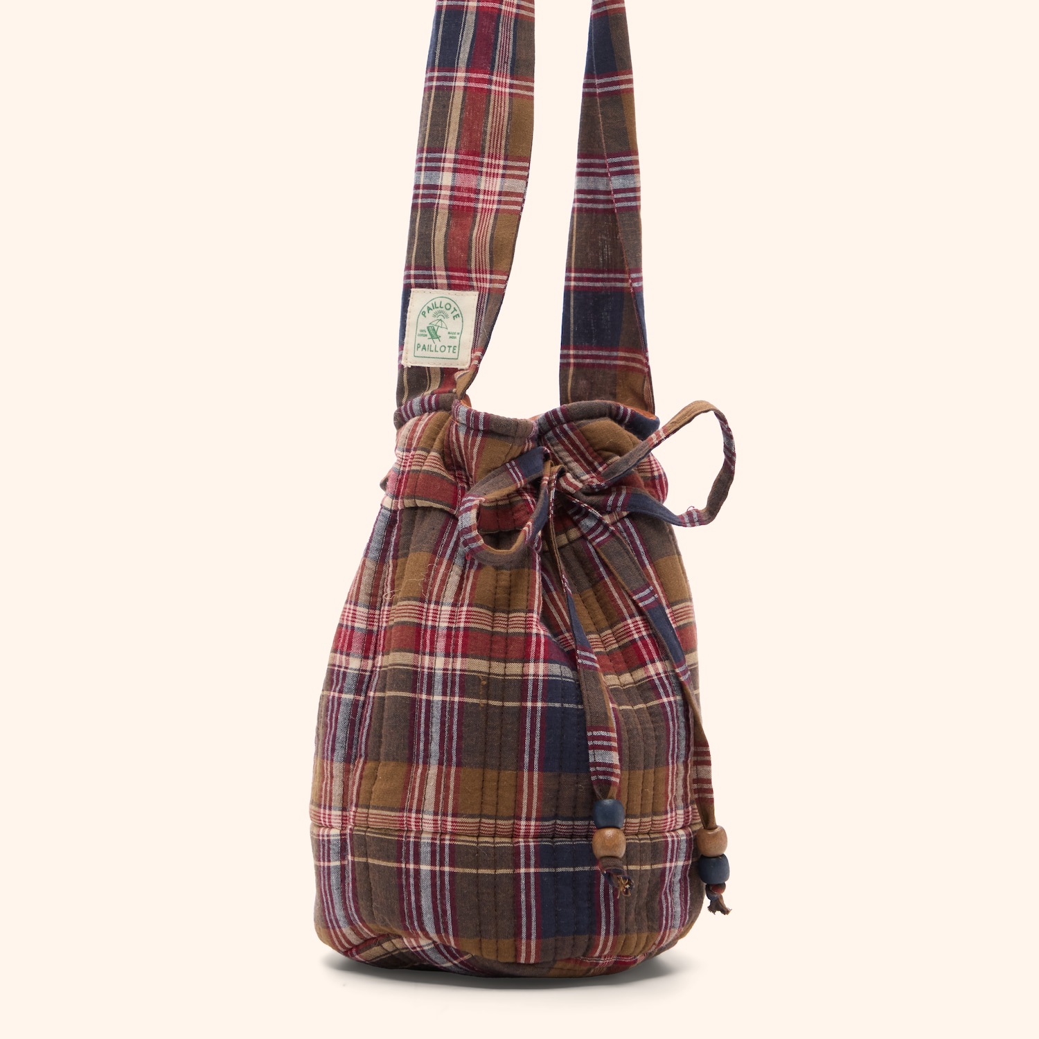 Petit sac seau tartan