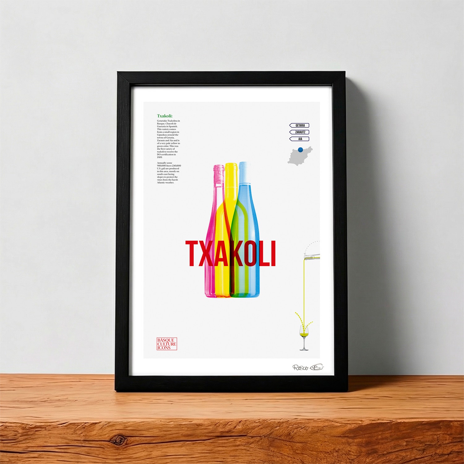 Collage "Txakoli" by Rosco - A4