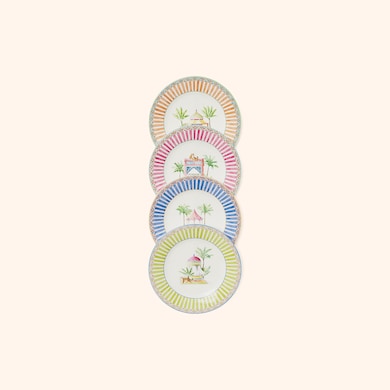 Set de 4 assiettes à dessert en porcelaine, , hi-res