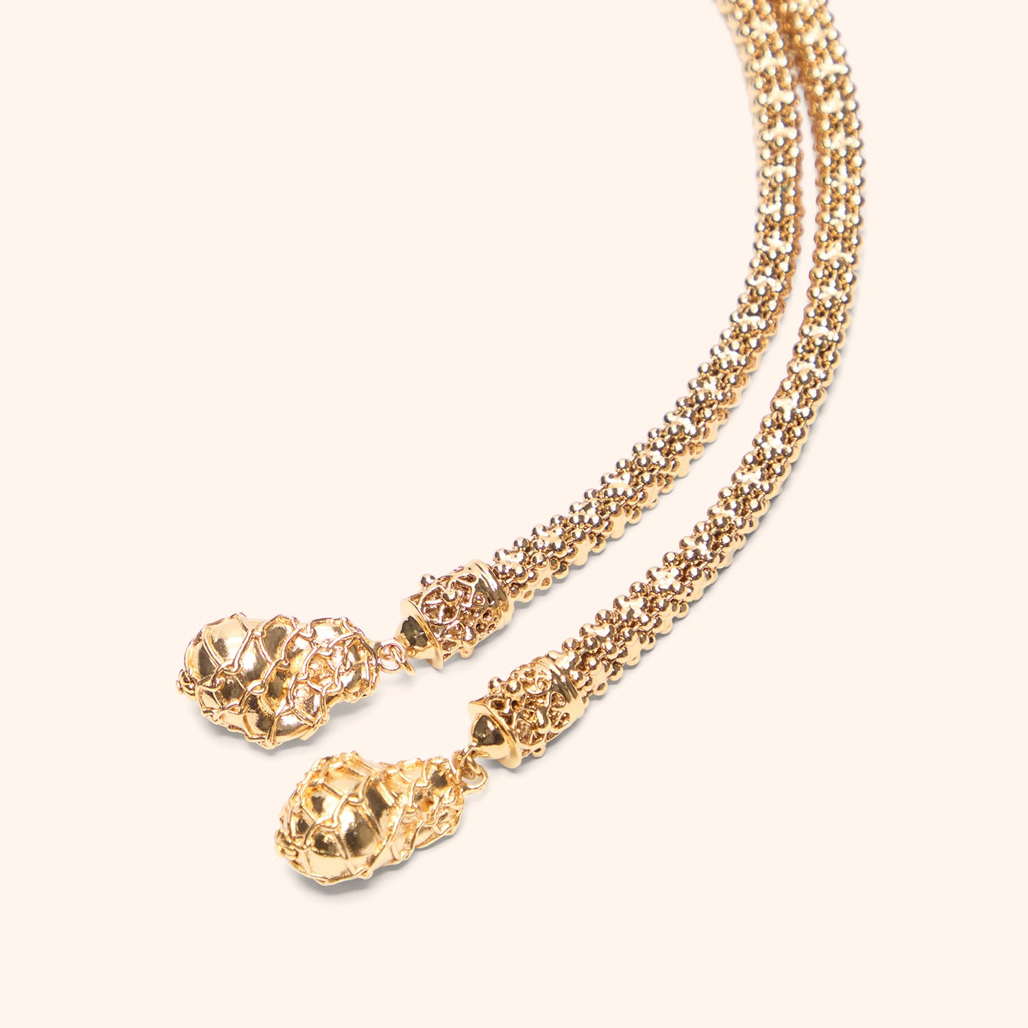 Sautoir Square Flowers
