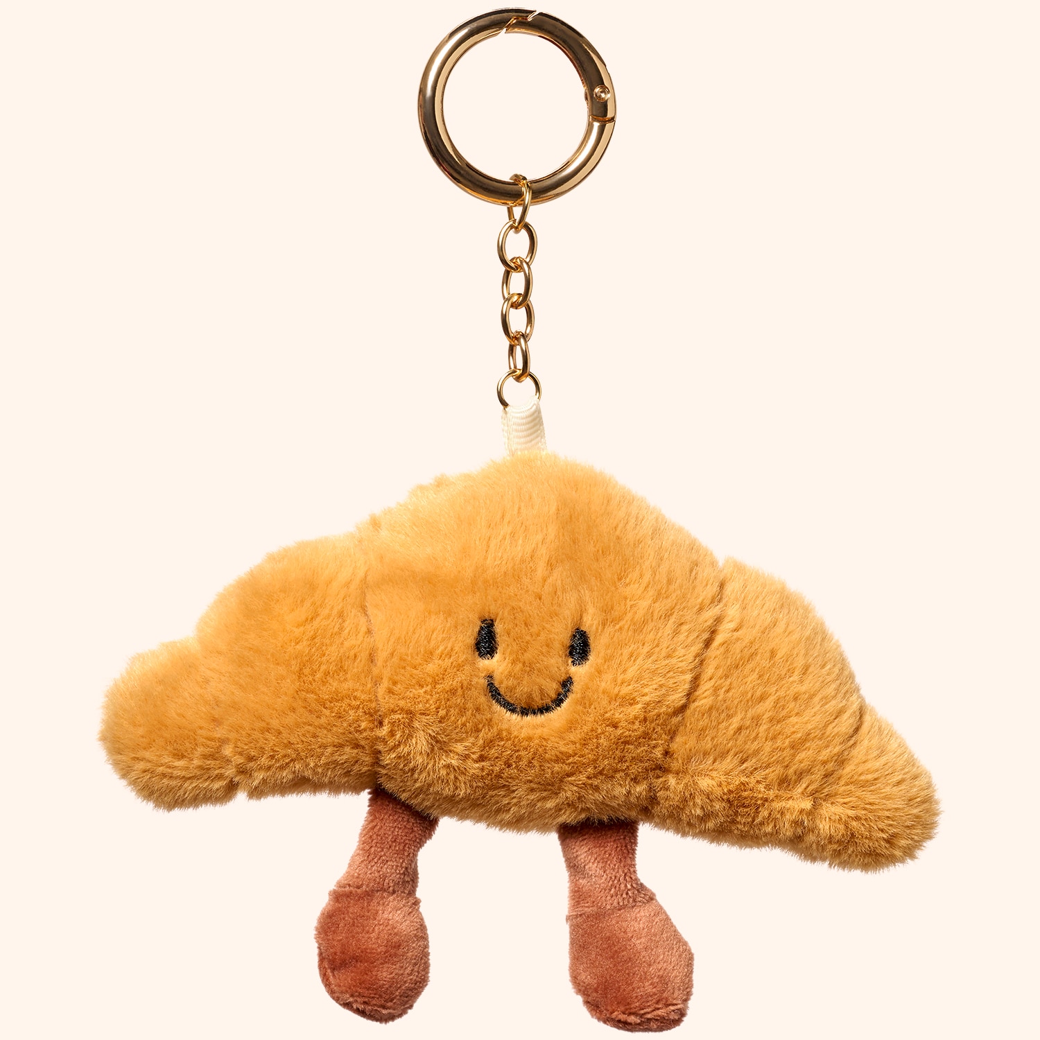 Porte clé peluche croissant