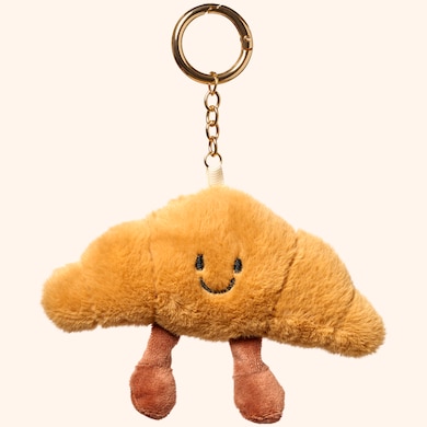 Porte clé peluche croissant, , hi-res
