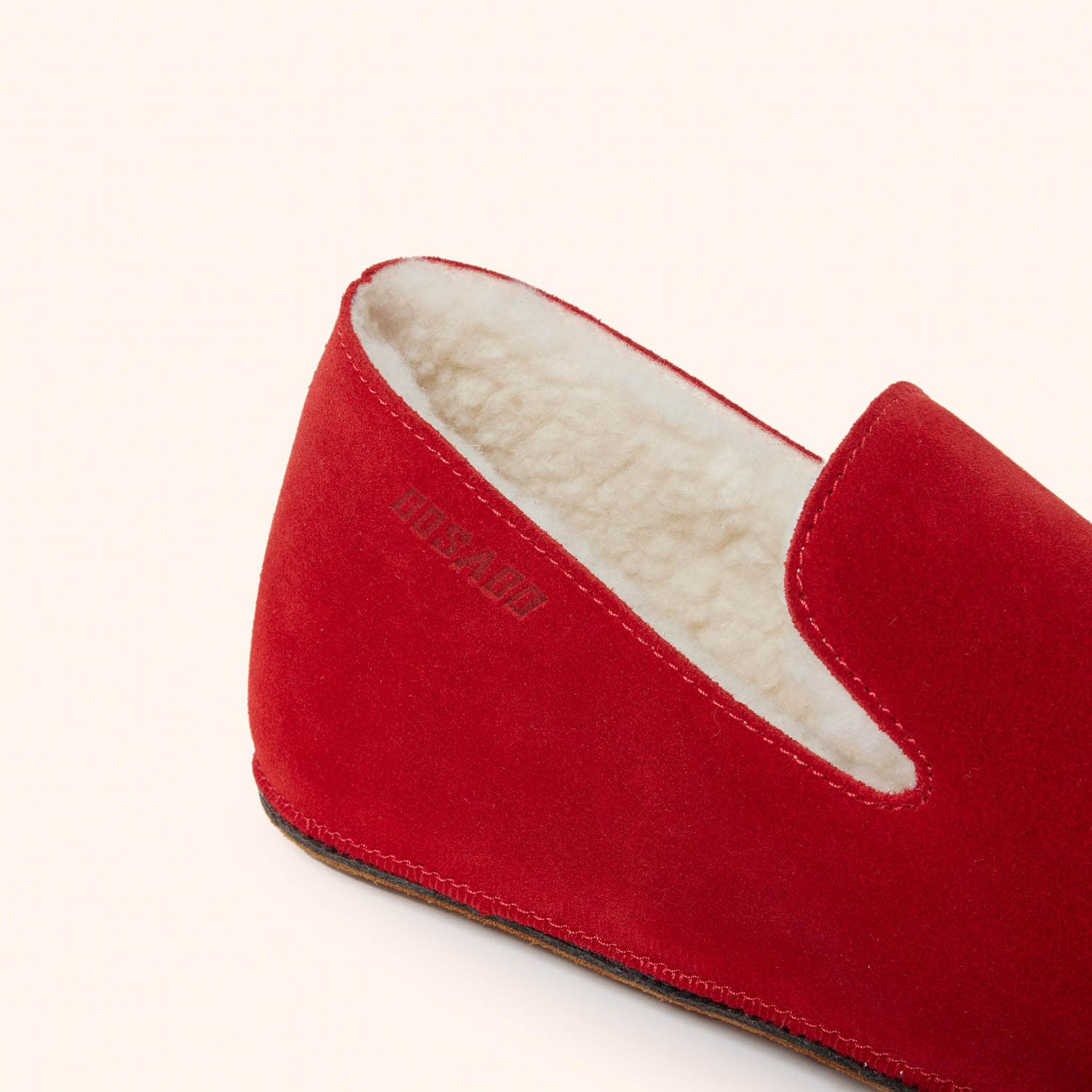 Chaussons Coco Velours rouges
