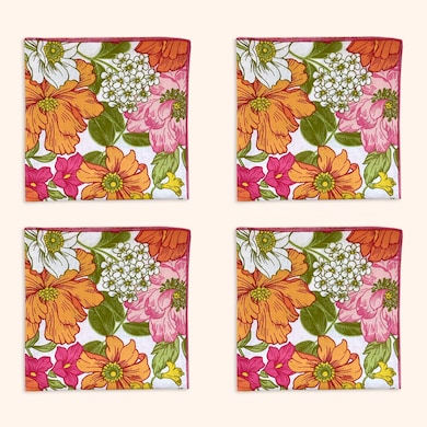 Set de 4 serviettes Vichy Bourdon, , hi-res