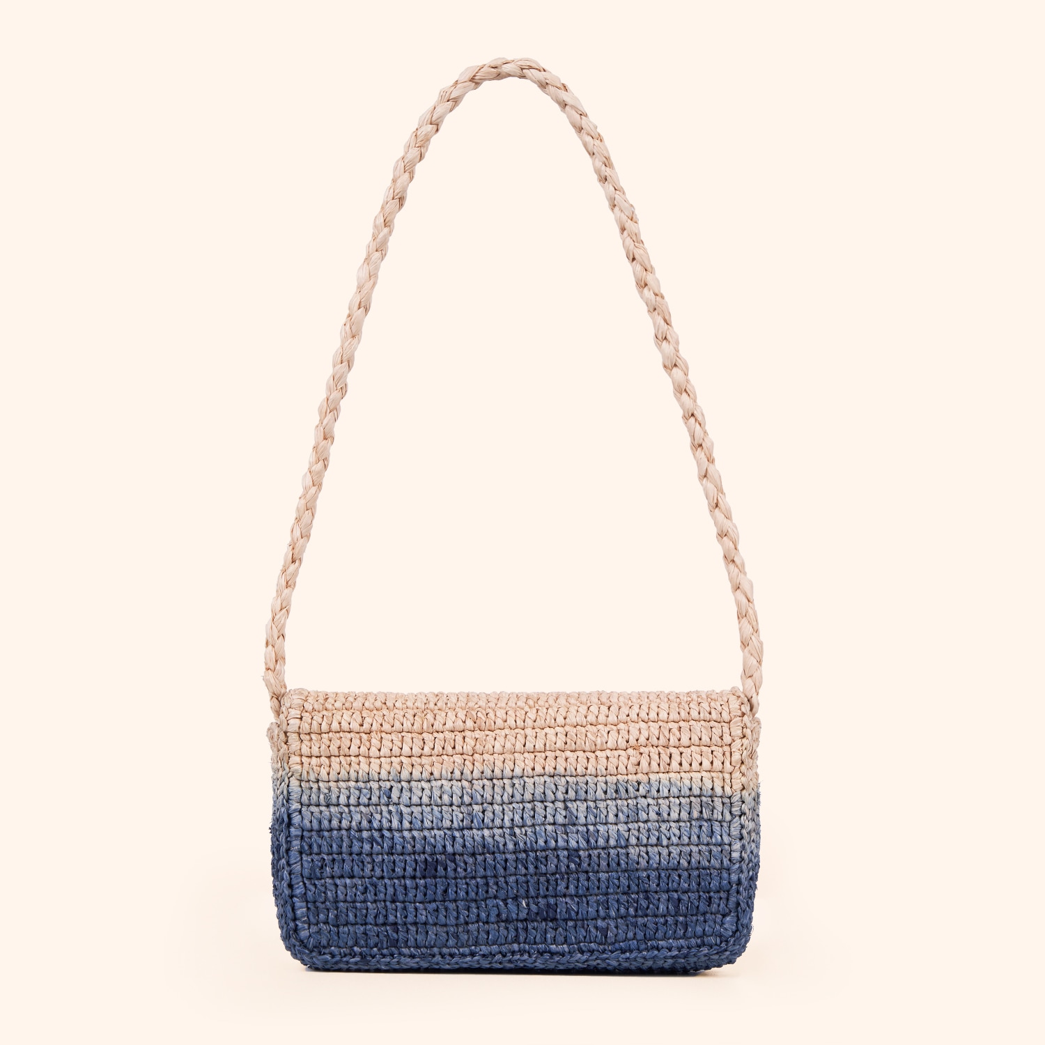 Sac baguette en raphia