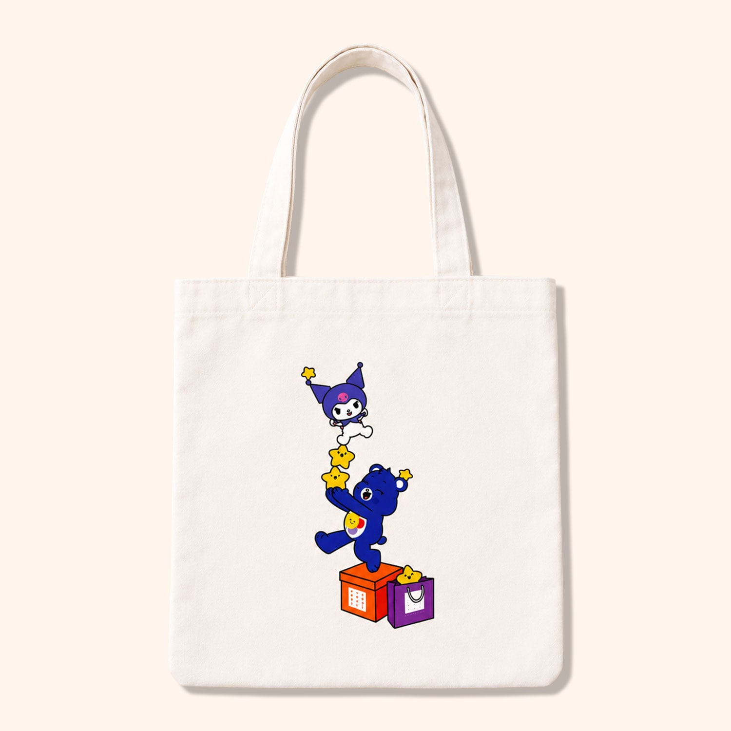 Totebag Hello Kitty & les bisounours "Kuromi"