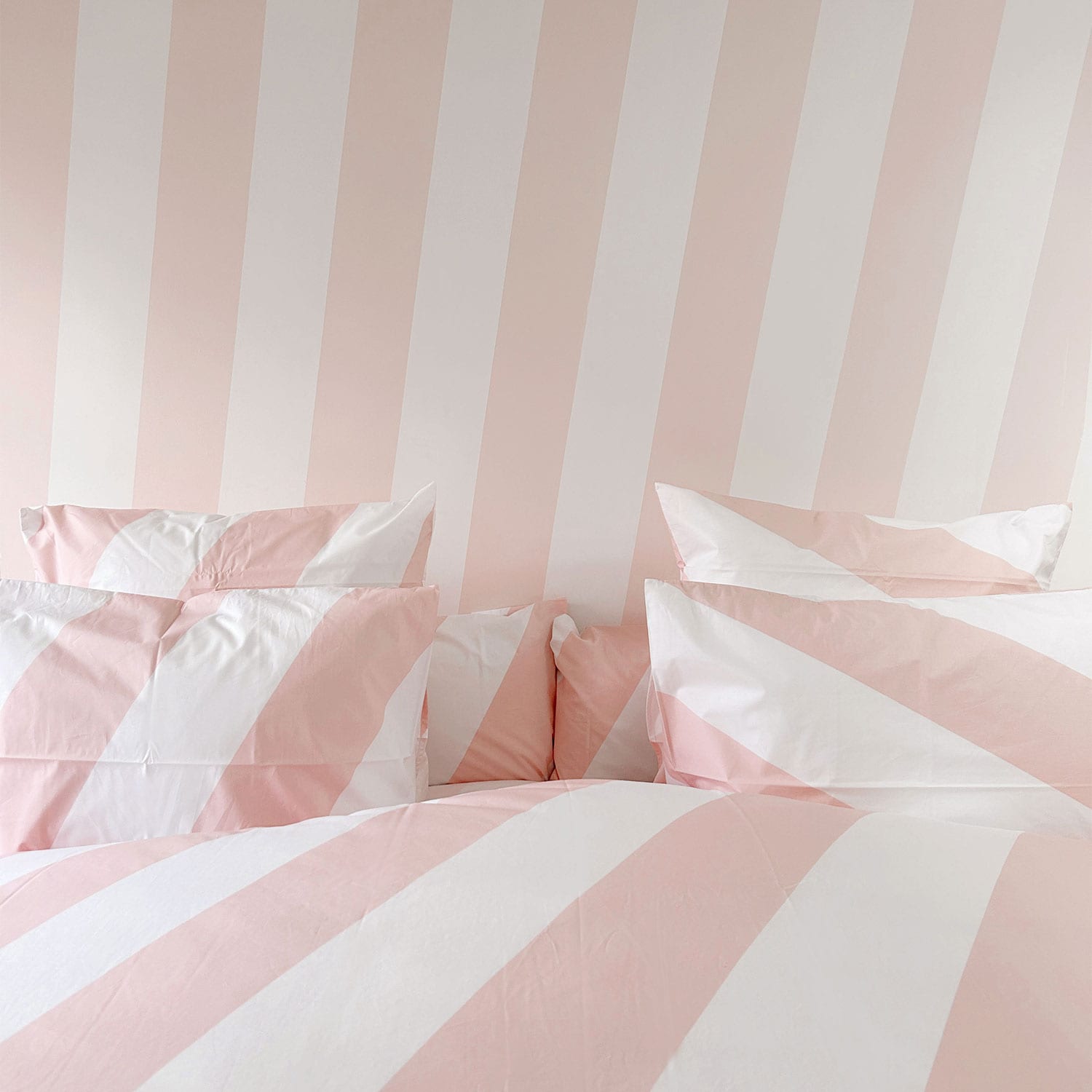 Parure Pink Stripe Lit Queen/King Size