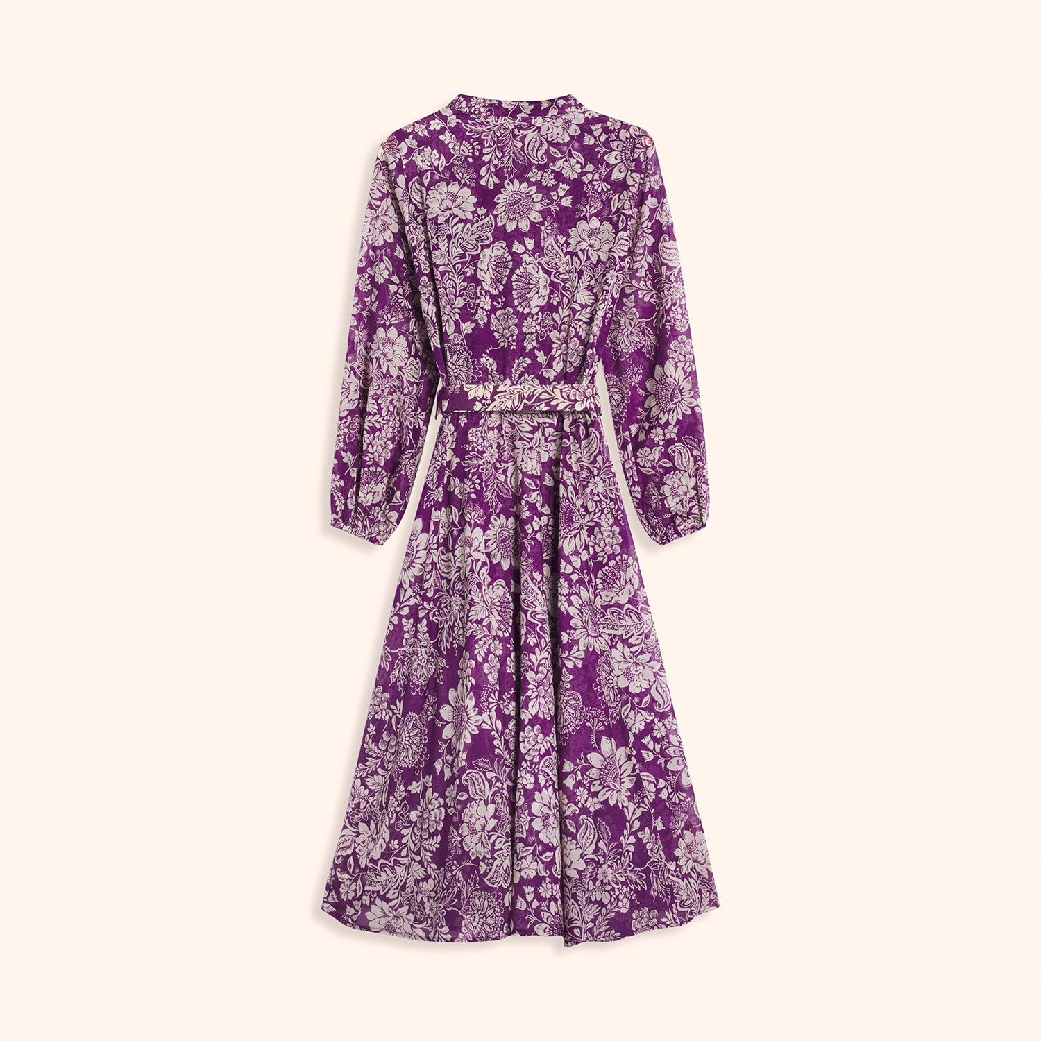 Robe ceinture imprimé fleurs