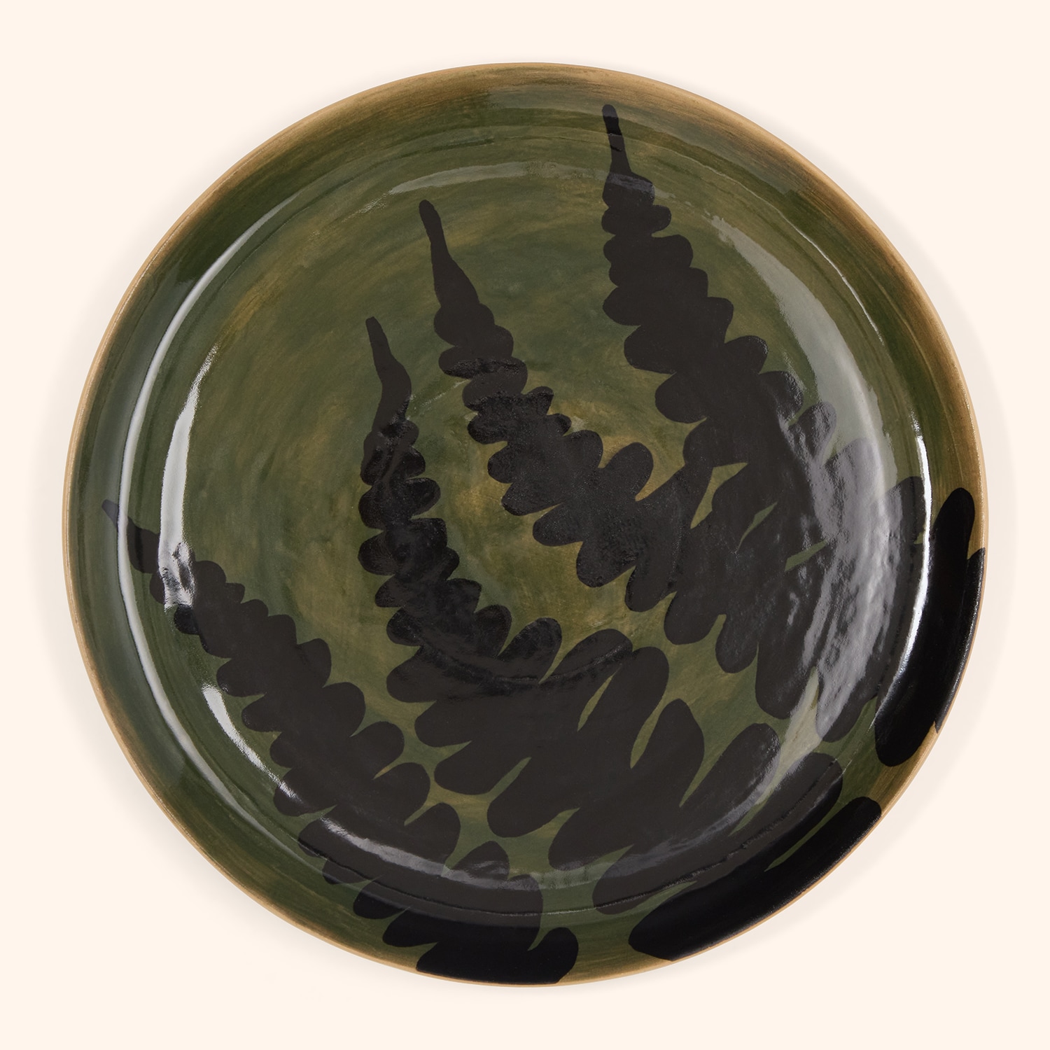 Assiette de Pr&eacute;sentation Plate en gr&egrave;s