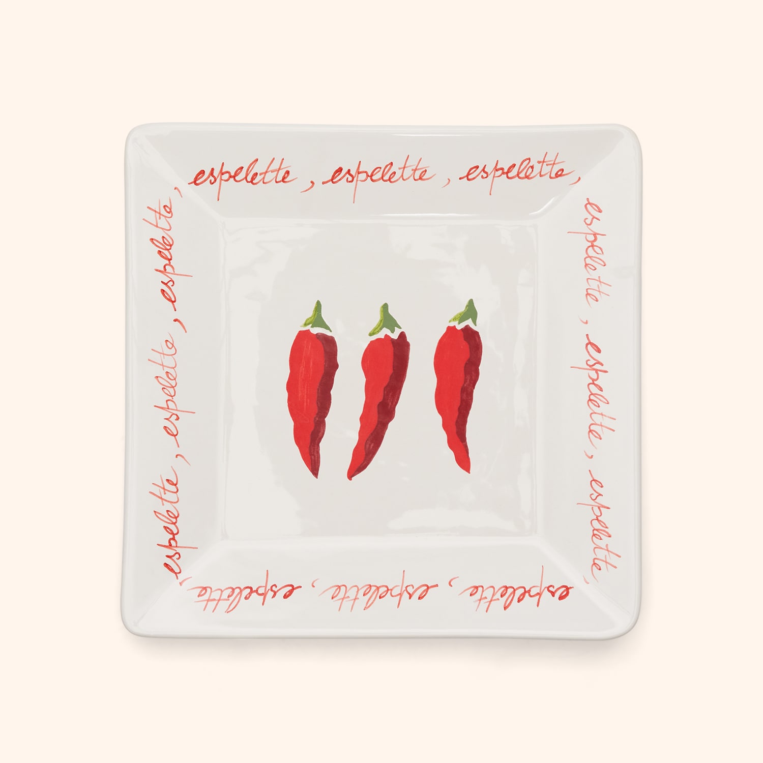 Plat carr&eacute; Piment