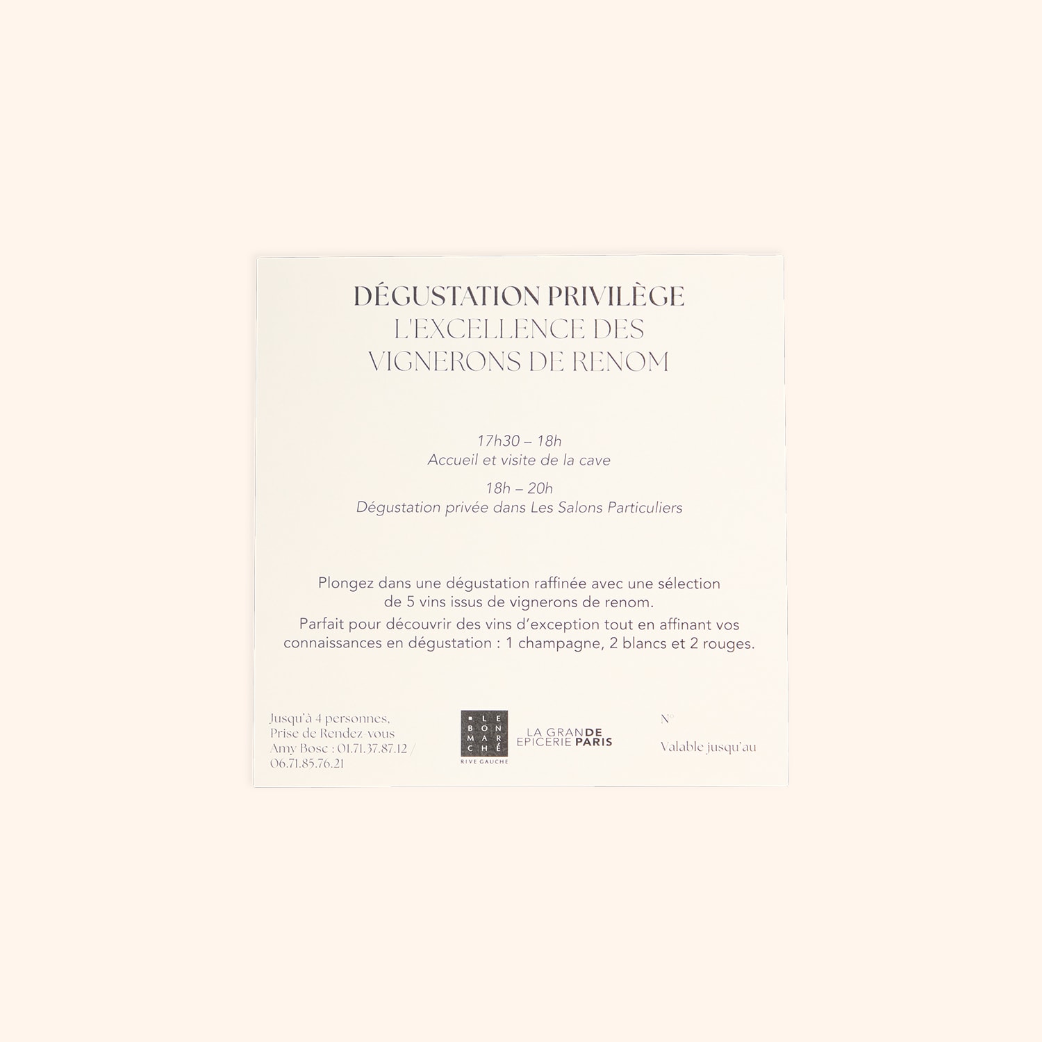 Coffret « Dégustation Privilège »