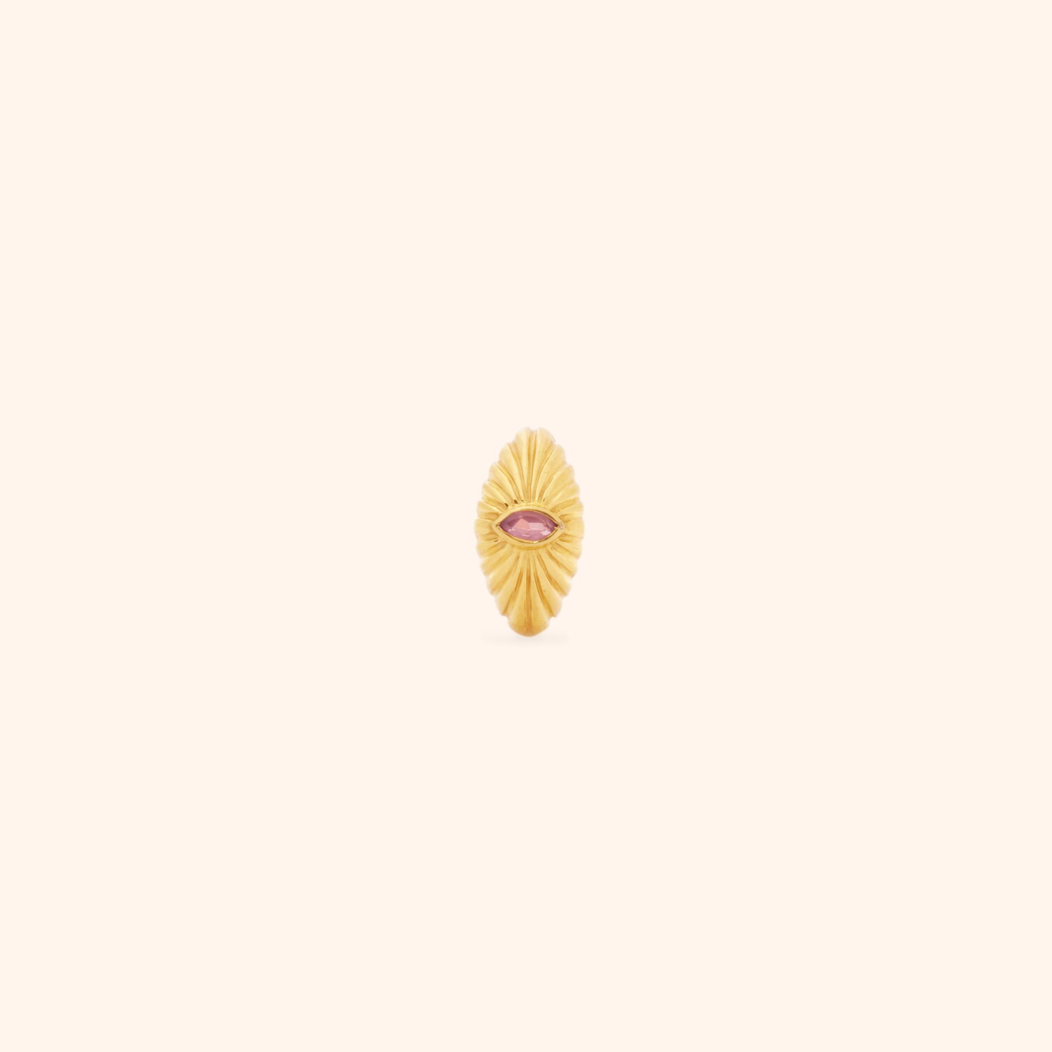 Bague Mum Quartz Rose Indien
