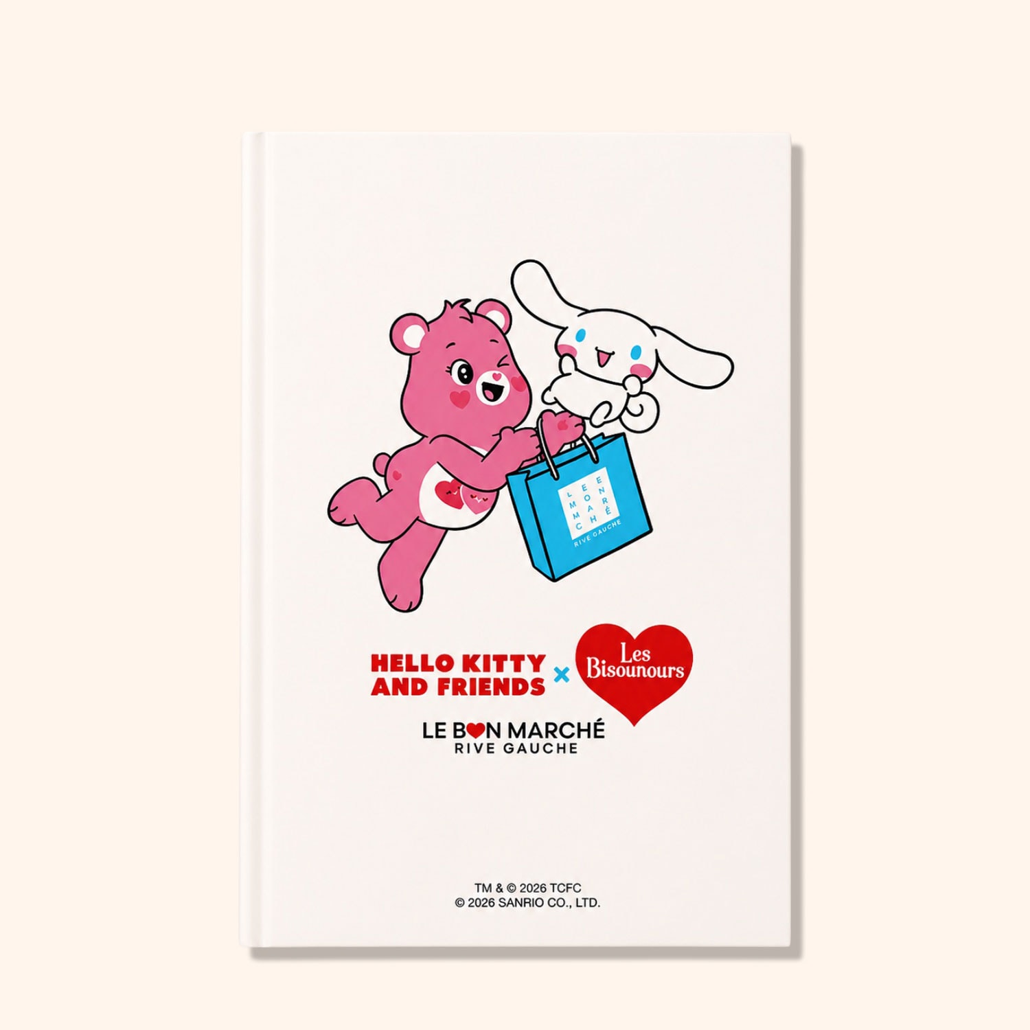 Carnet fa&ccedil;ade Hello Kitty & les bisounours