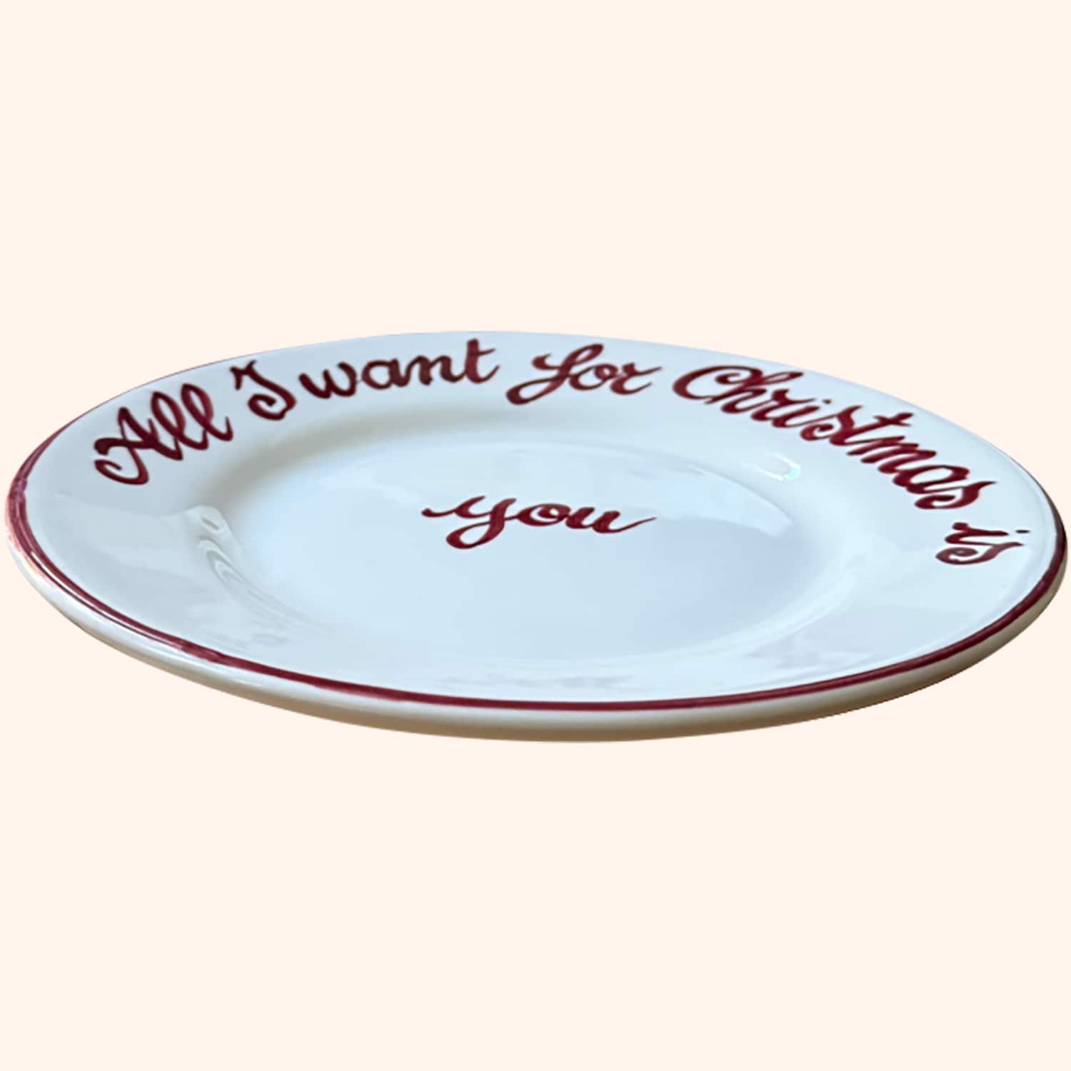 Assiette "All I Want for Christmas"
