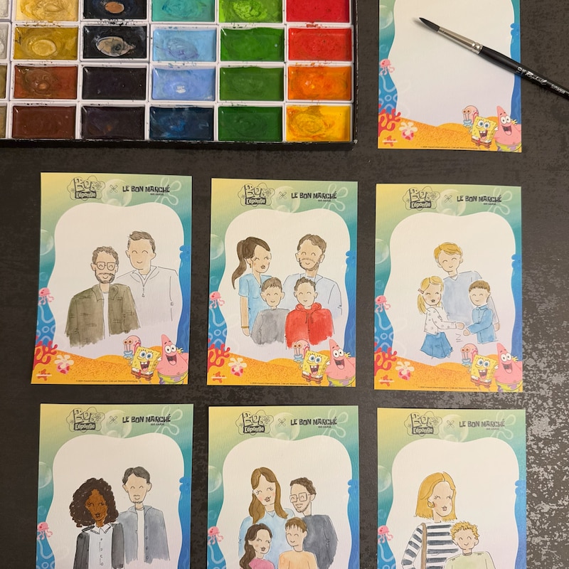 Bob L’Éponge : Aquarelle personnalisée, , hi-res