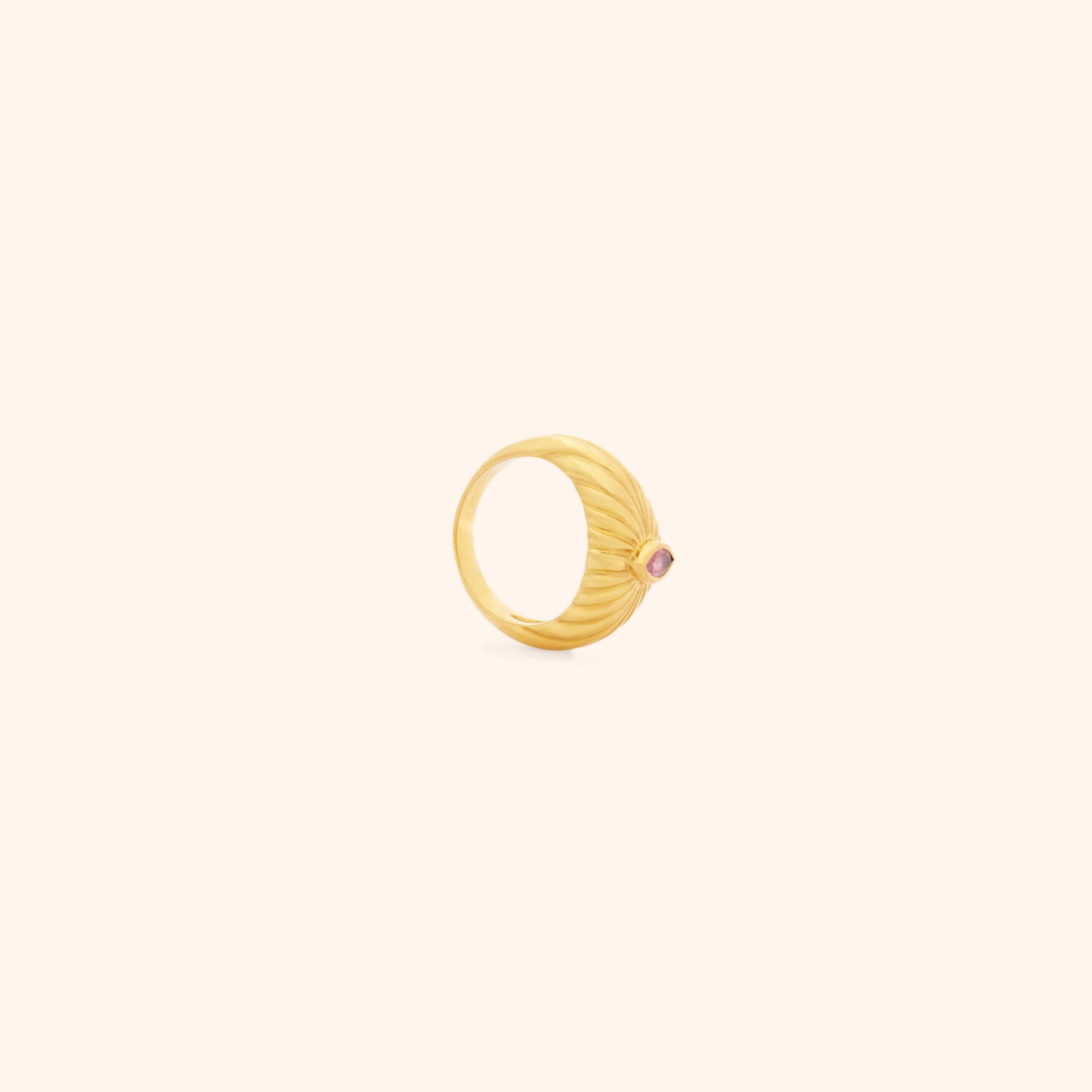 Bague Mum Quartz Rose Indien