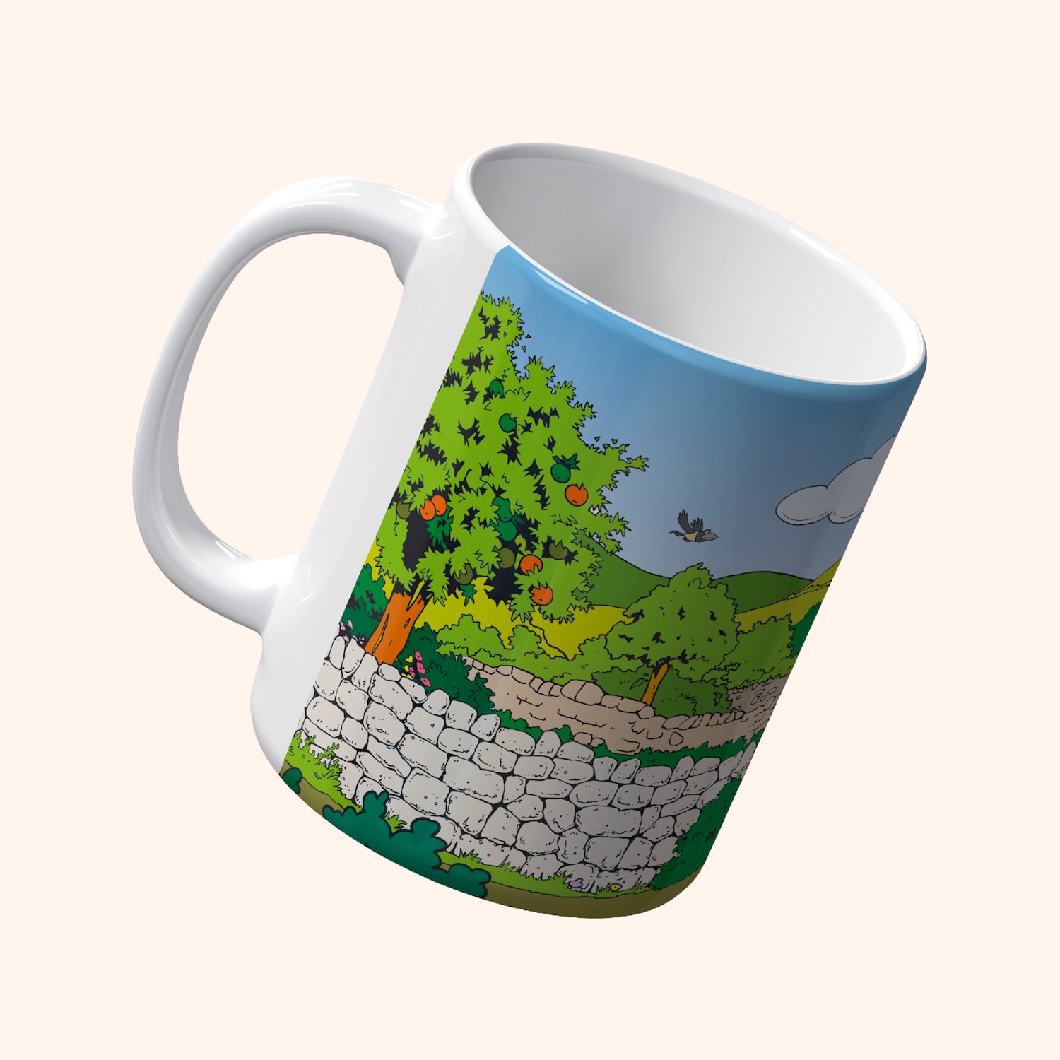 Mug Shaun Le Mouton "Paysage"