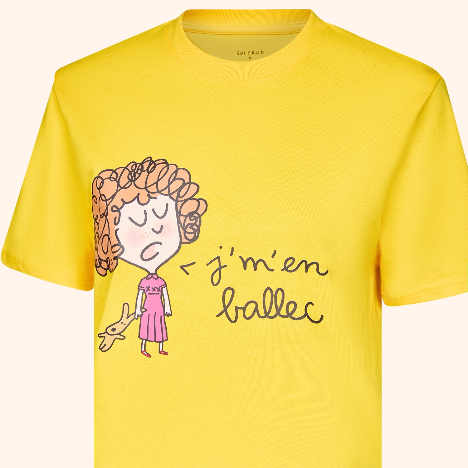 Tshirt SOLEDAD "Je m'en ballec"