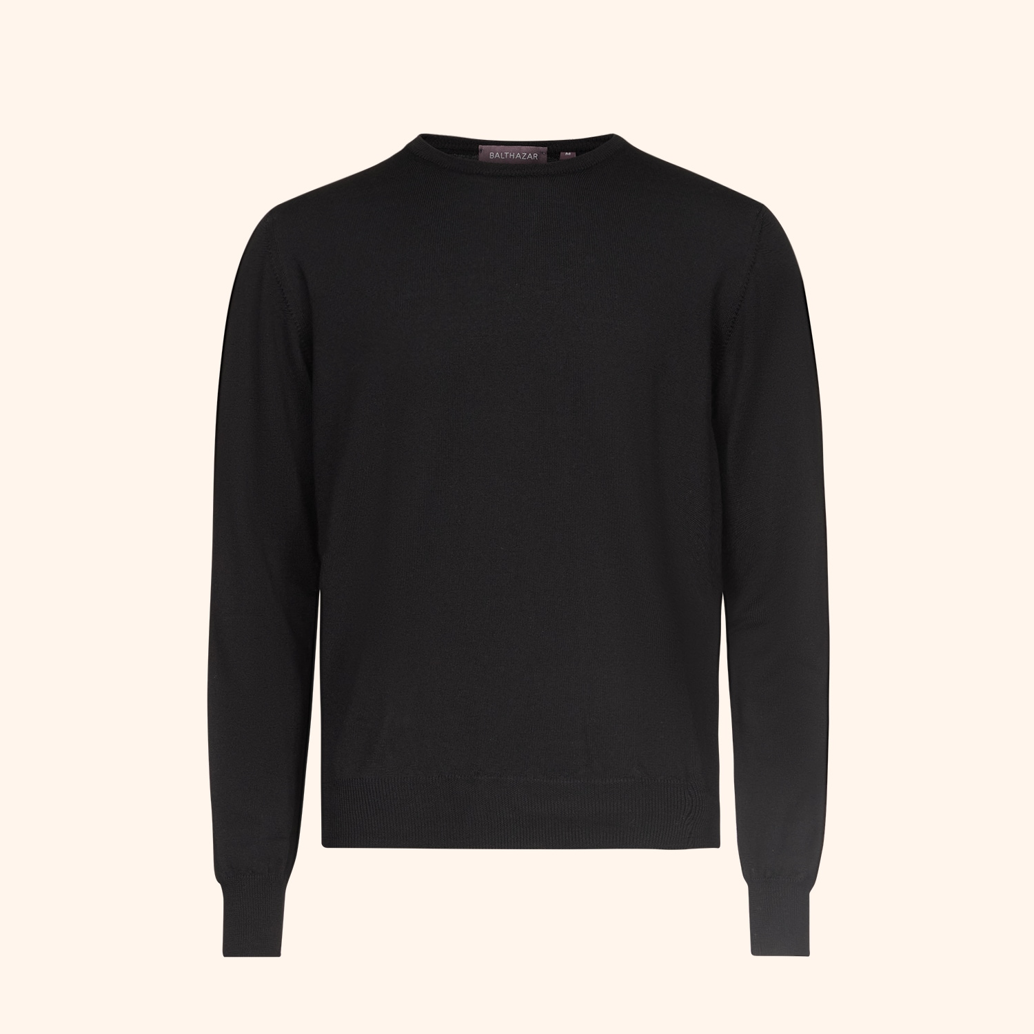 Pull col rond en laine merinos