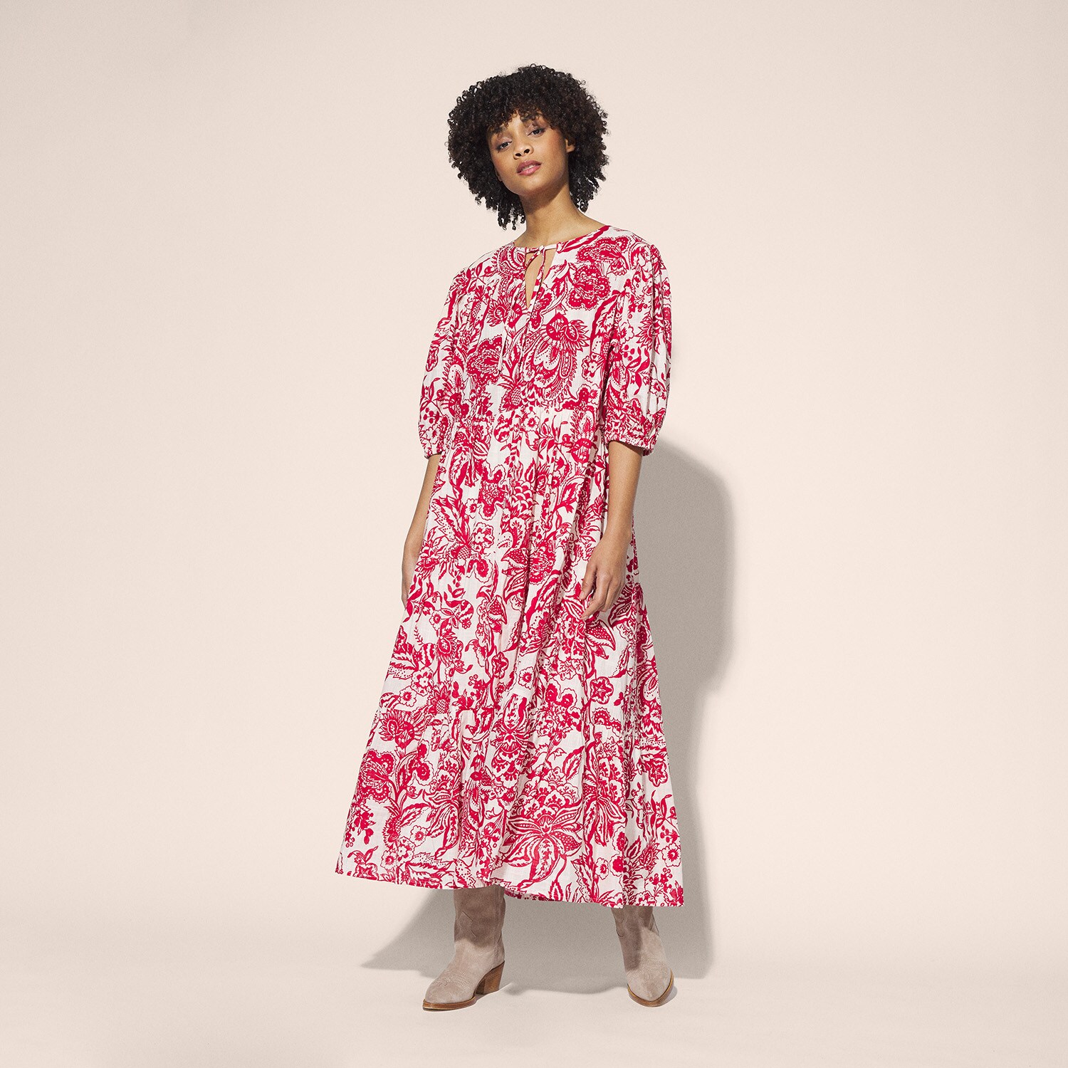 Robe longue imprimé floral