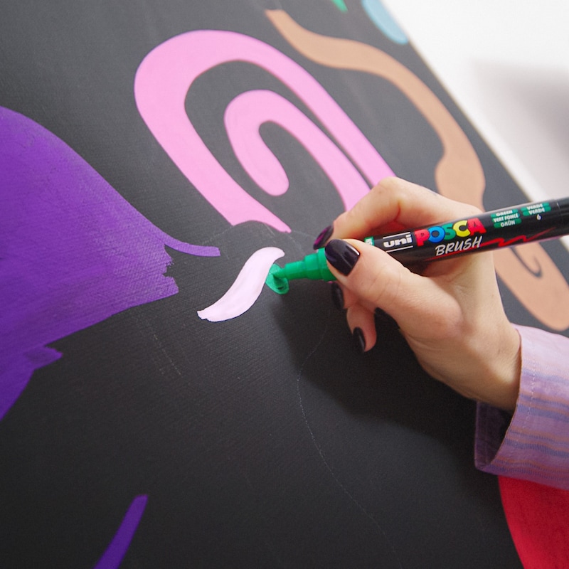 D&eacute;monstration : Peinture sur toile avec Posca, , hi-res