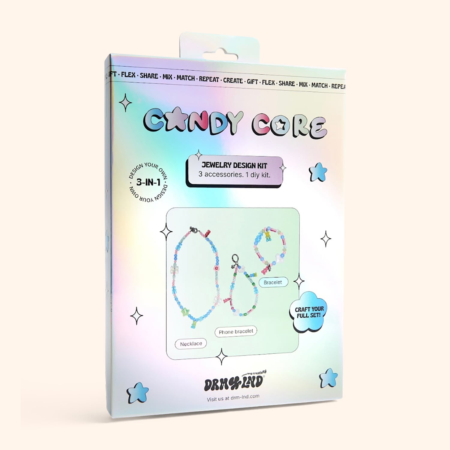 Kit bijoux 3 en 1 "Candy Core"